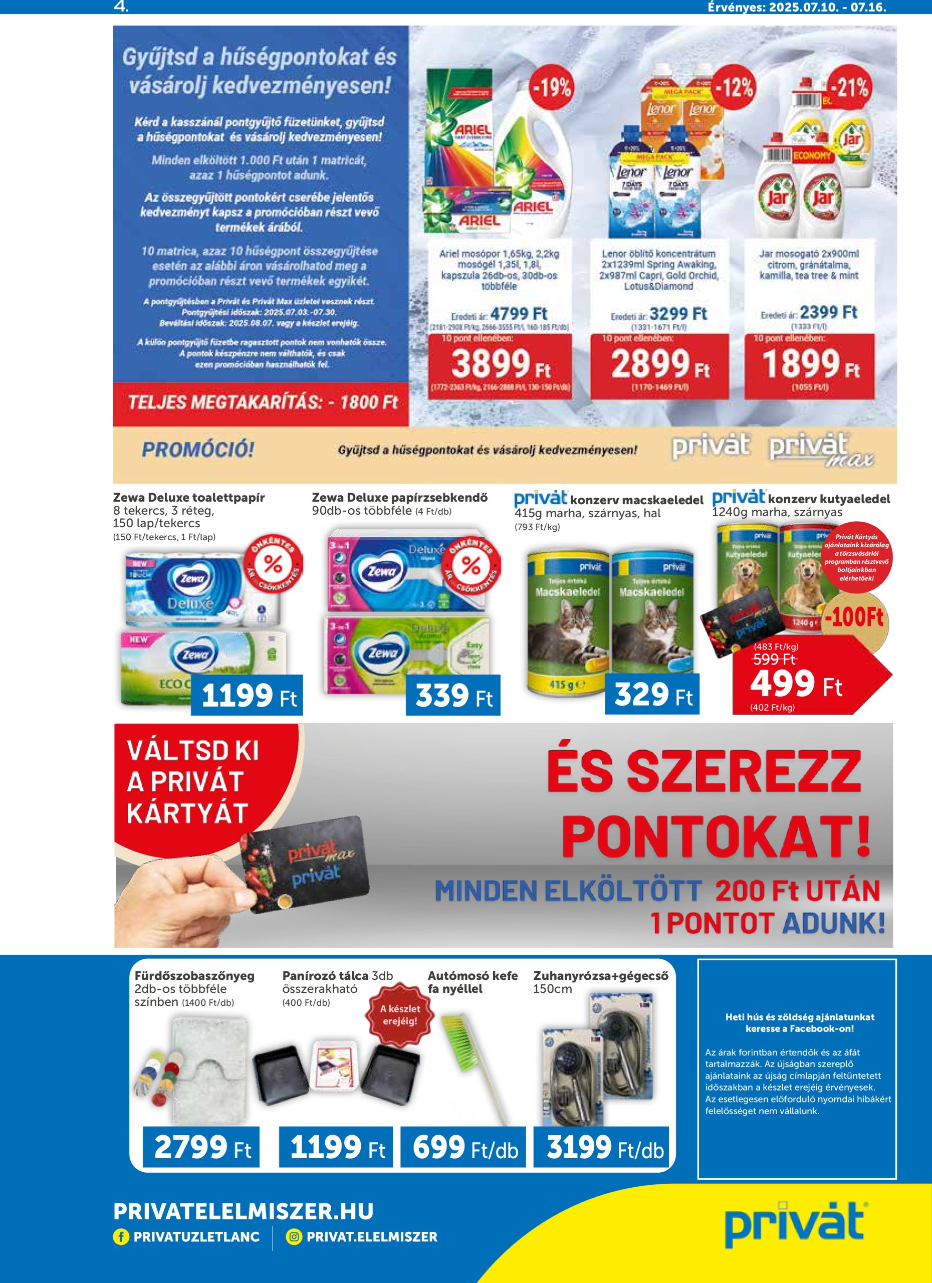 privat-elelmiszer - Privát akciós újság, érvényes 07.10. - 07.16. - page: 4