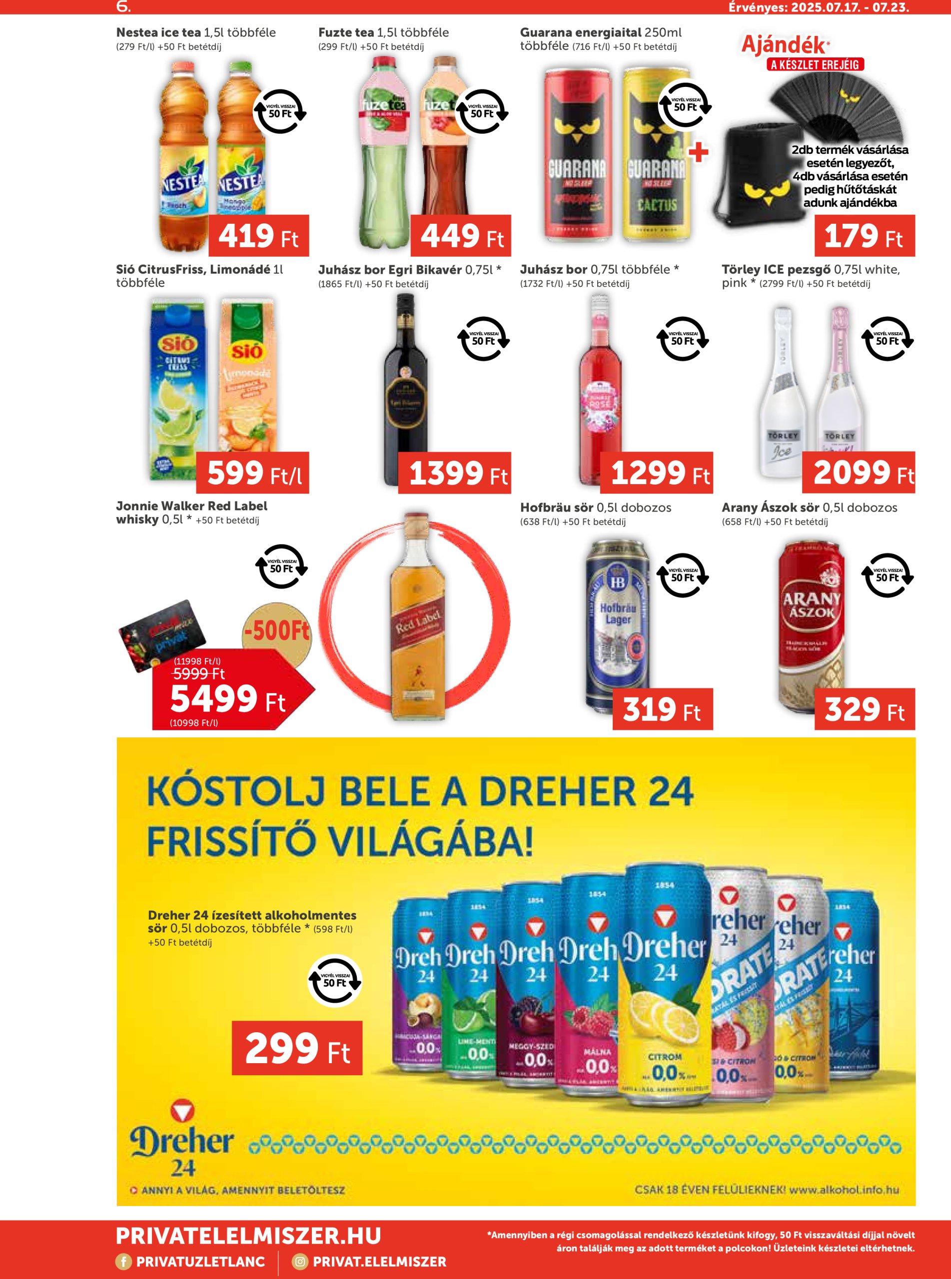 privat-elelmiszer - Privát Max akciós újság, érvényes 07.17. - 07.23. - page: 6