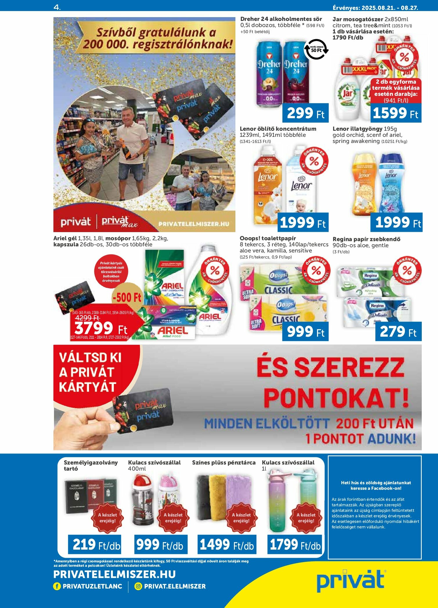 privat-elelmiszer - Privát akciós újság, érvényes 08.21. - 08.27. - page: 4