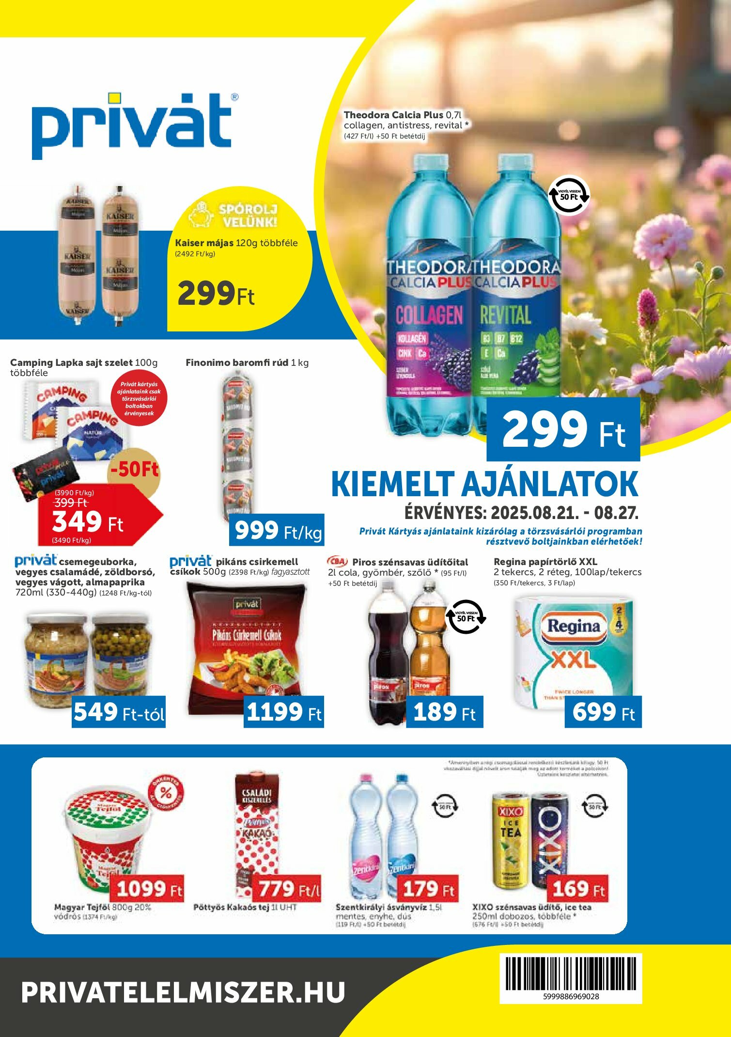 privat-elelmiszer - Privát akciós újság, érvényes 08.21. - 08.27.