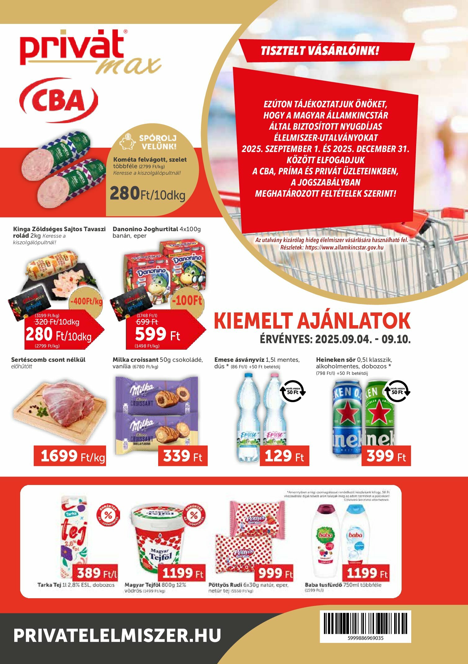 privat-elelmiszer - Privát Max akciós újság, érvényes 09.04. - 09.10.