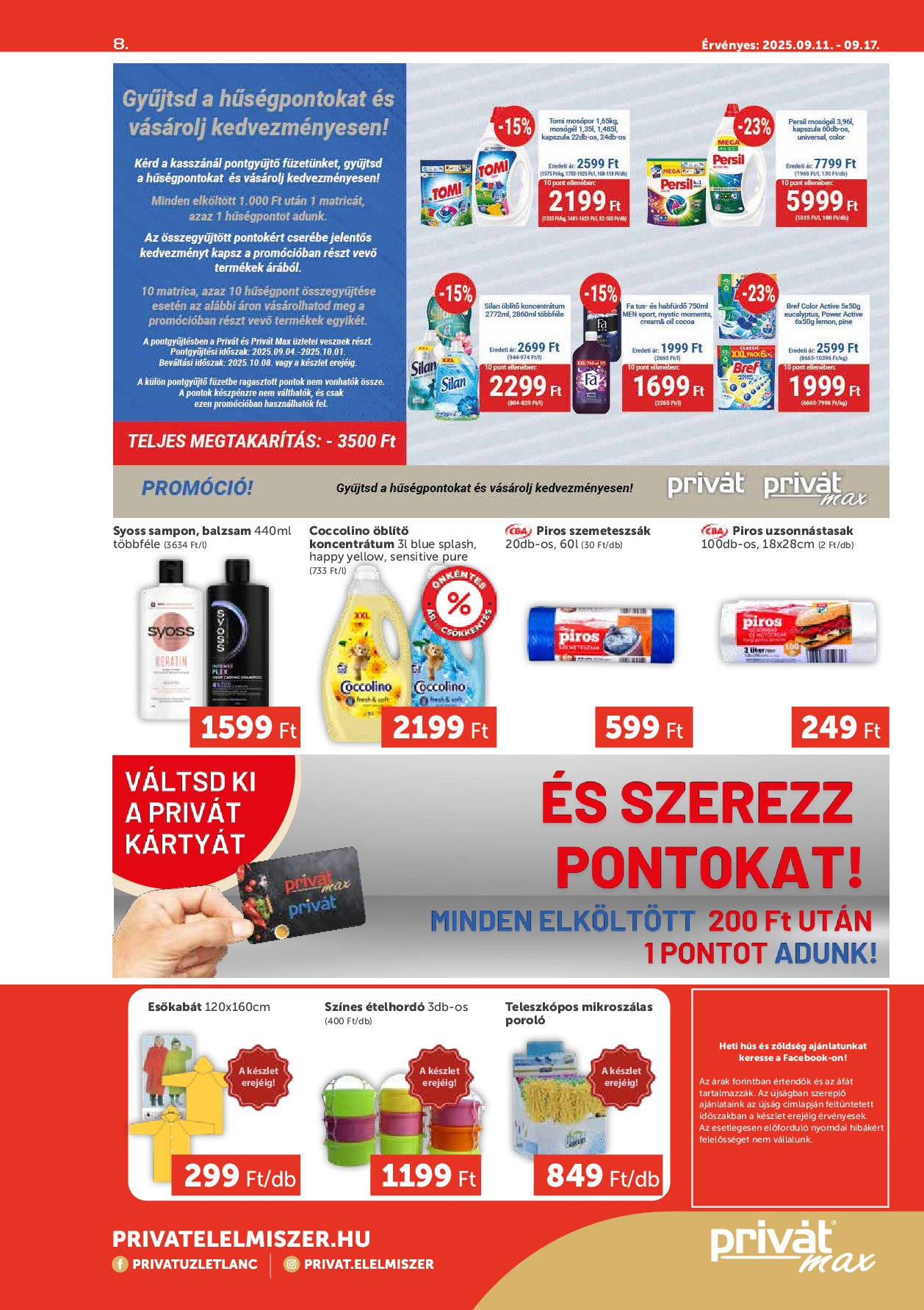 privat-elelmiszer - Privát Max akciós újság, érvényes 09.11. - 09.17. - page: 8