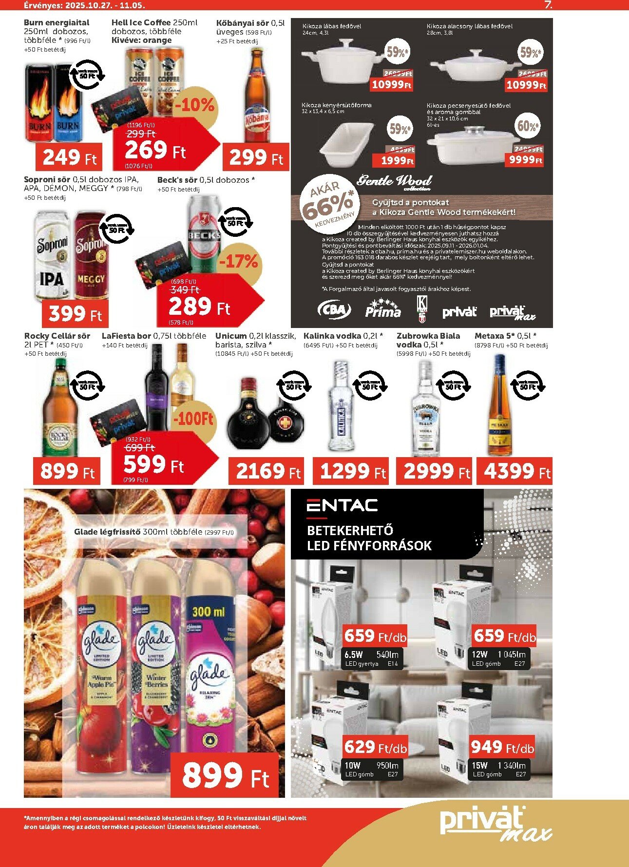 privat-elelmiszer - Privát Max akciós újság, érvényes 10.27. - 11.05. - page: 7