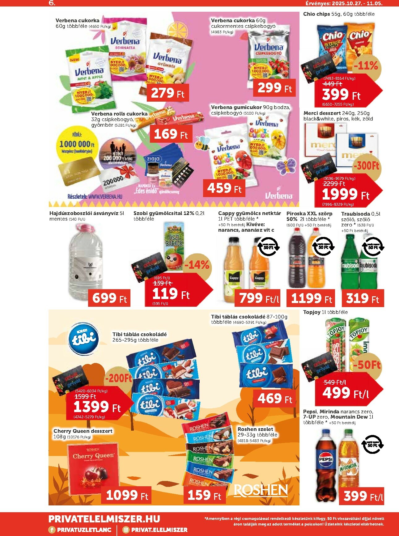 privat-elelmiszer - Privát Max akciós újság, érvényes 10.27. - 11.05. - page: 6