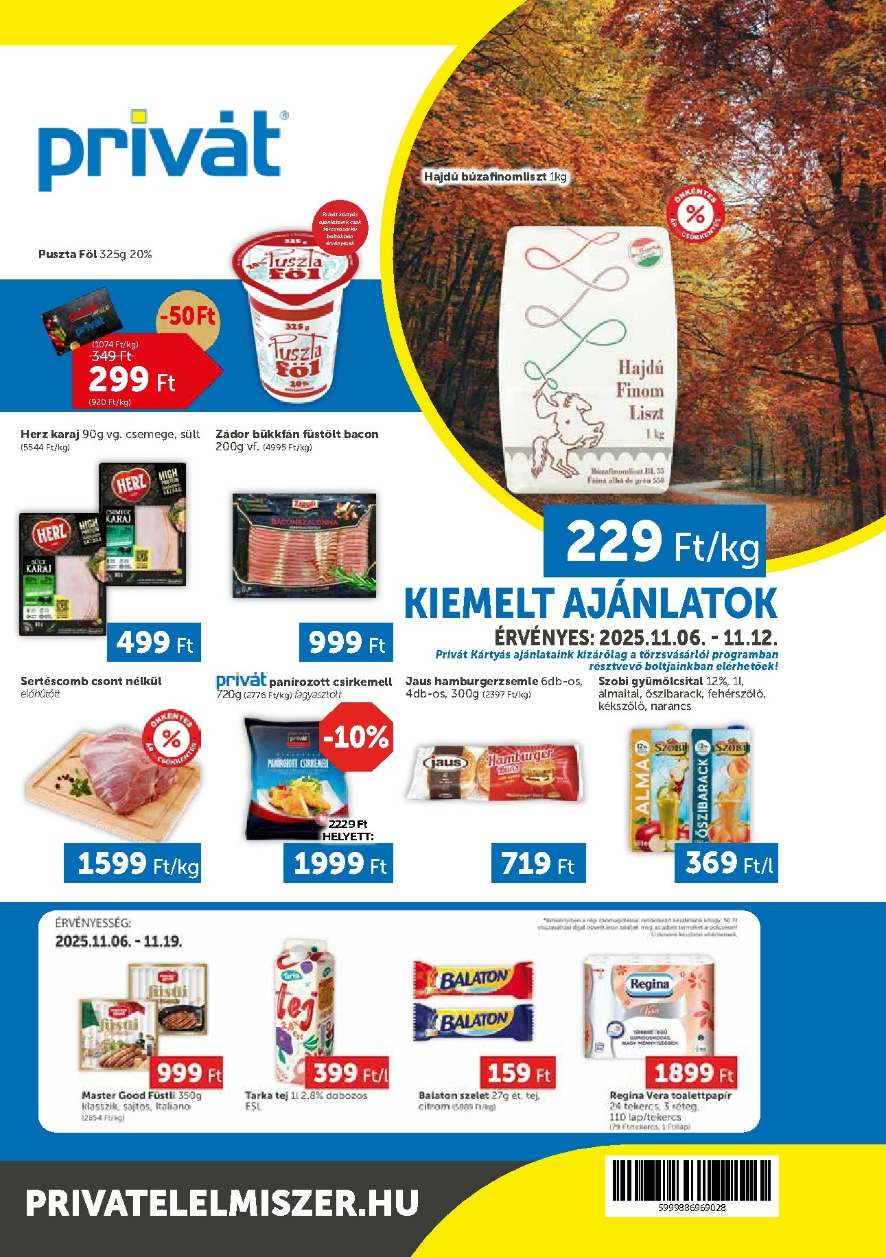 privat-elelmiszer - Privát akciós újság, érvényes 11.06. - 11.12.