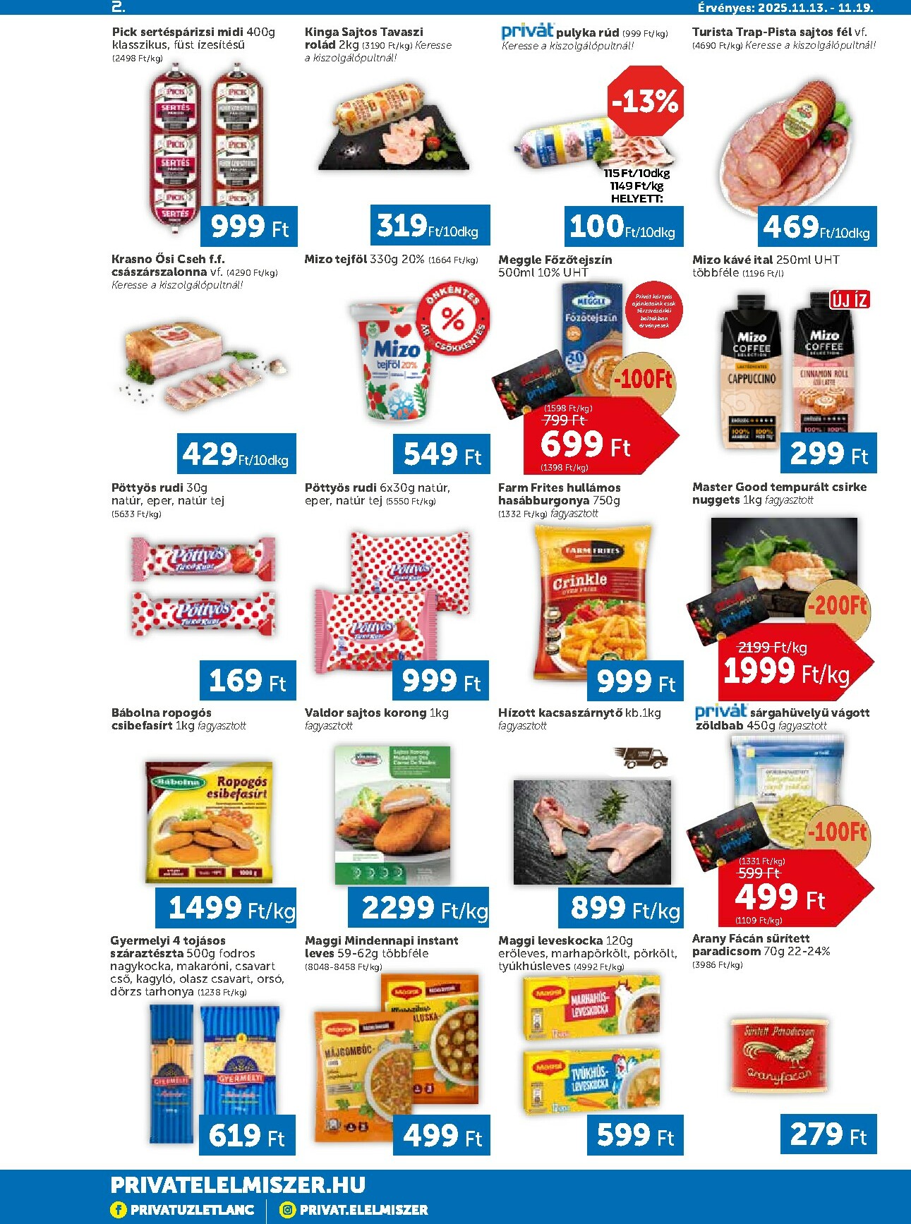 privat-elelmiszer - Privát akciós újság, érvényes 11.13. - 11.19. - page: 2