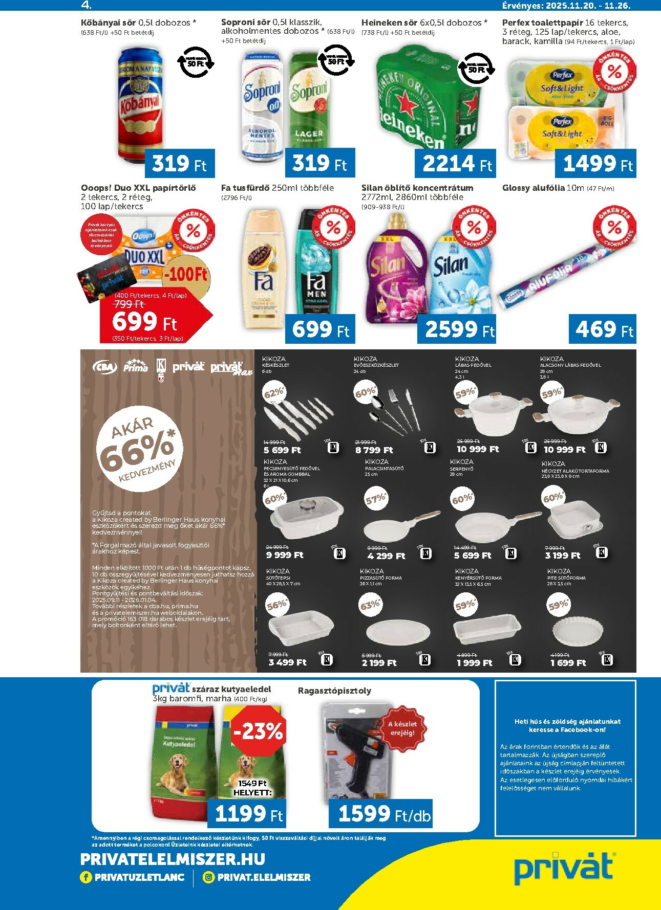 privat-elelmiszer - Privát akciós újság, érvényes 11.20. - 11.26. - page: 4