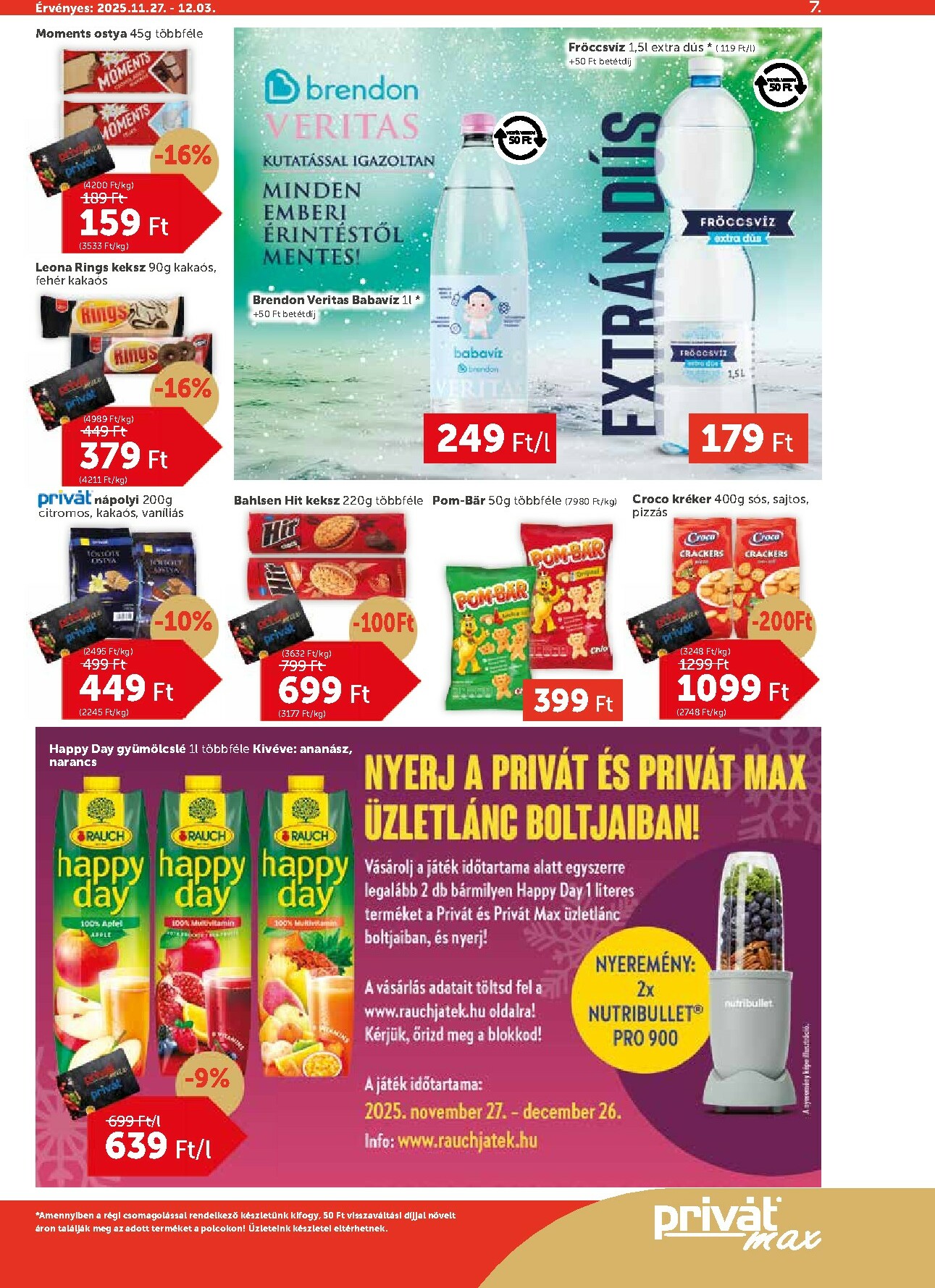 privat-elelmiszer - Privát Max akciós újság, érvényes 11.27. - 12.03. - page: 7