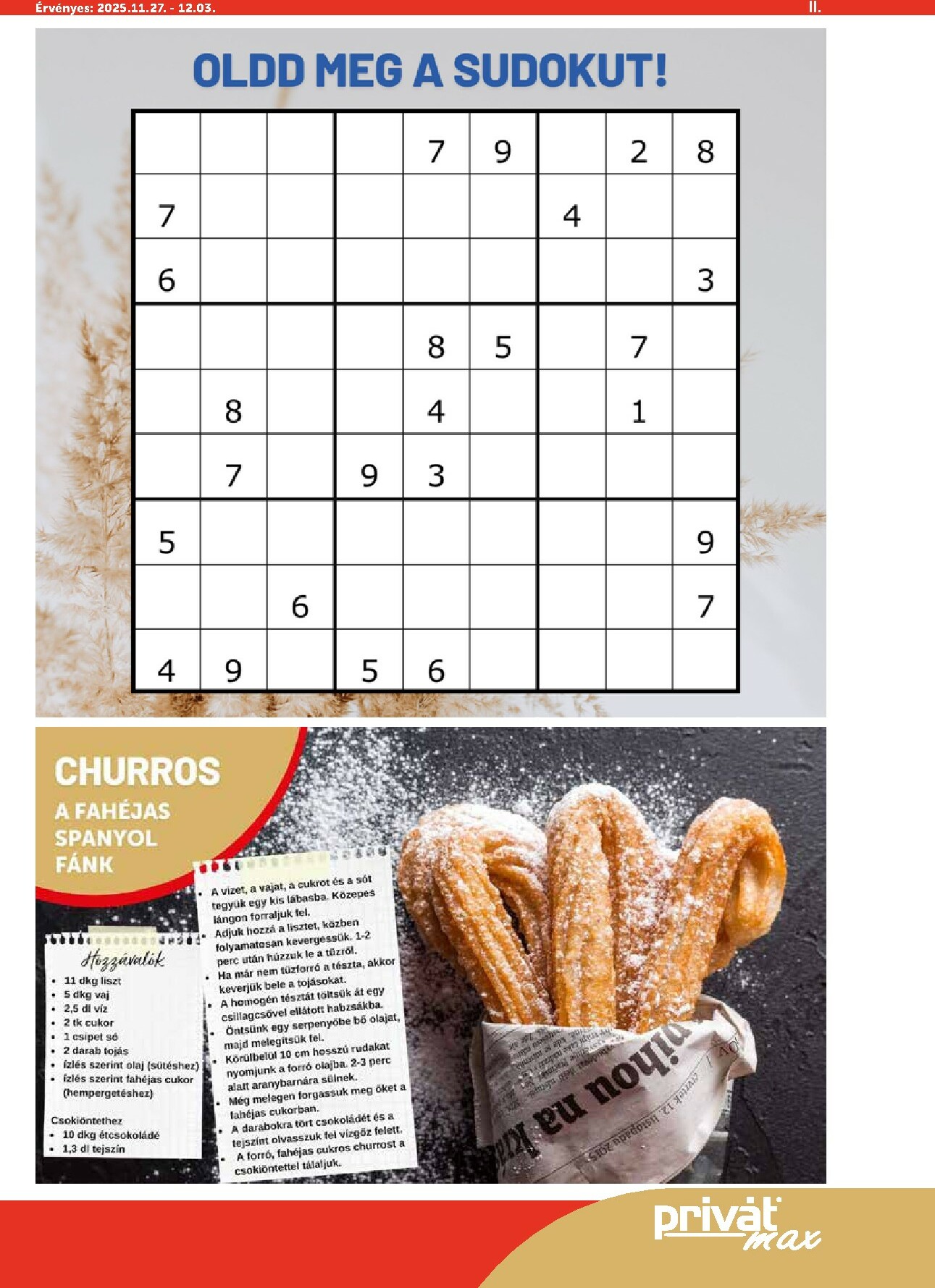 privat-elelmiszer - Privát Max akciós újság, érvényes 11.27. - 12.03. - page: 11
