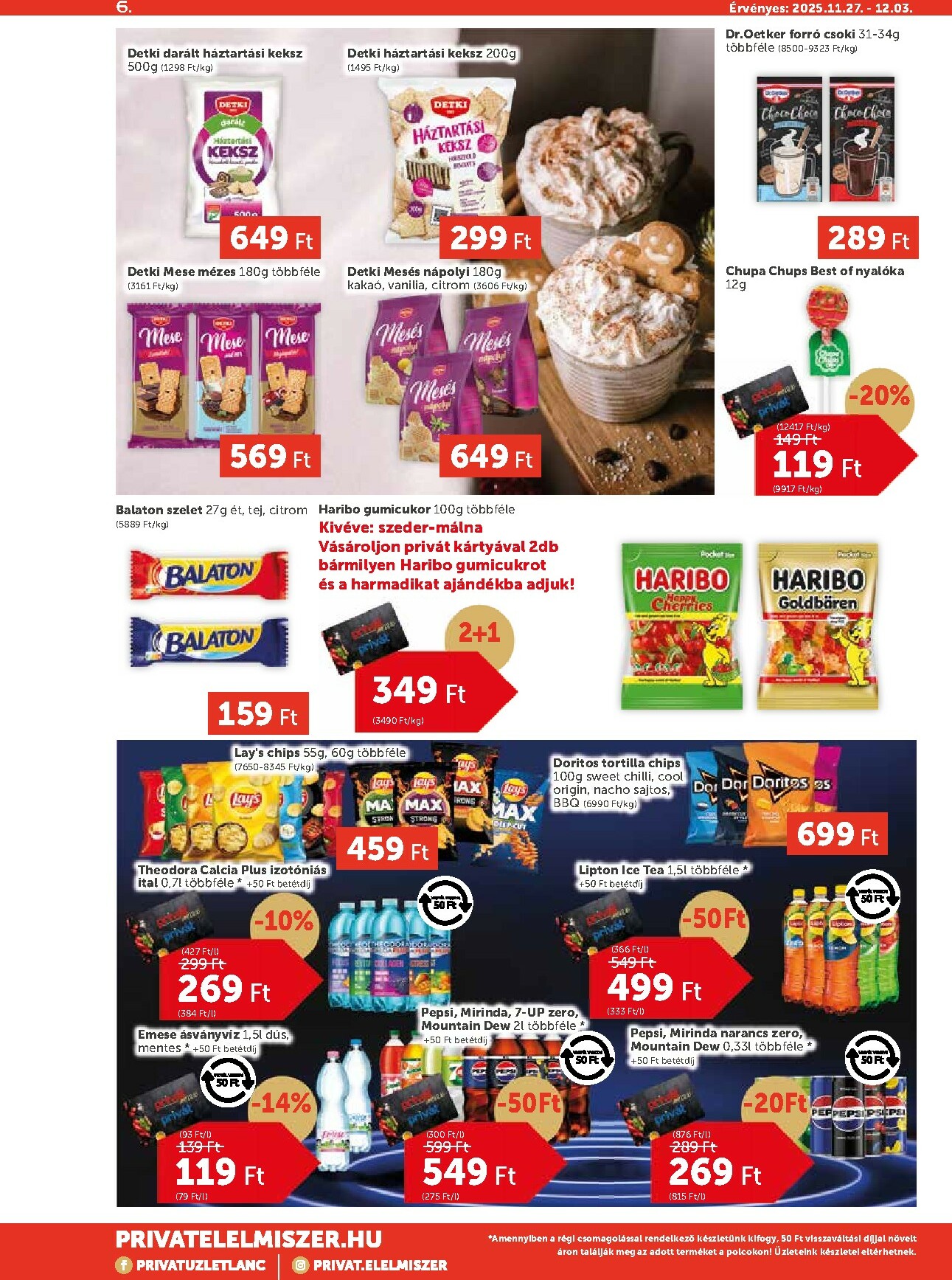 privat-elelmiszer - Privát Max akciós újság, érvényes 11.27. - 12.03. - page: 6