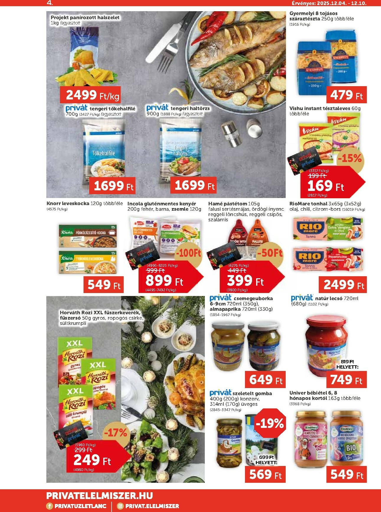 privat-elelmiszer - Privát Max akciós újság, érvényes 12.04. - 12.10. - page: 4