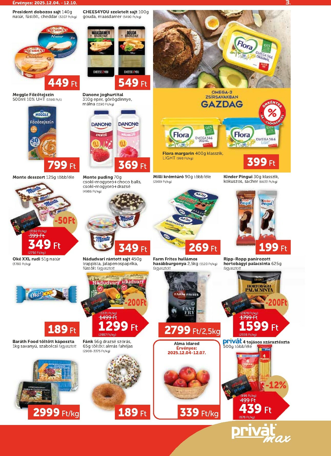 privat-elelmiszer - Privát Max akciós újság, érvényes 12.04. - 12.10. - page: 3