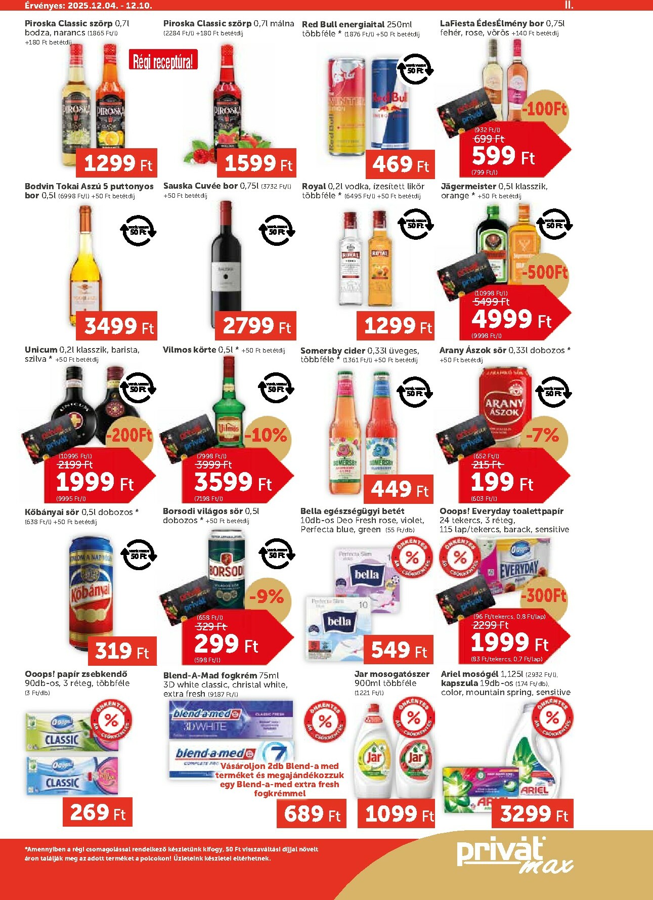 privat-elelmiszer - Privát Max akciós újság, érvényes 12.04. - 12.10. - page: 11