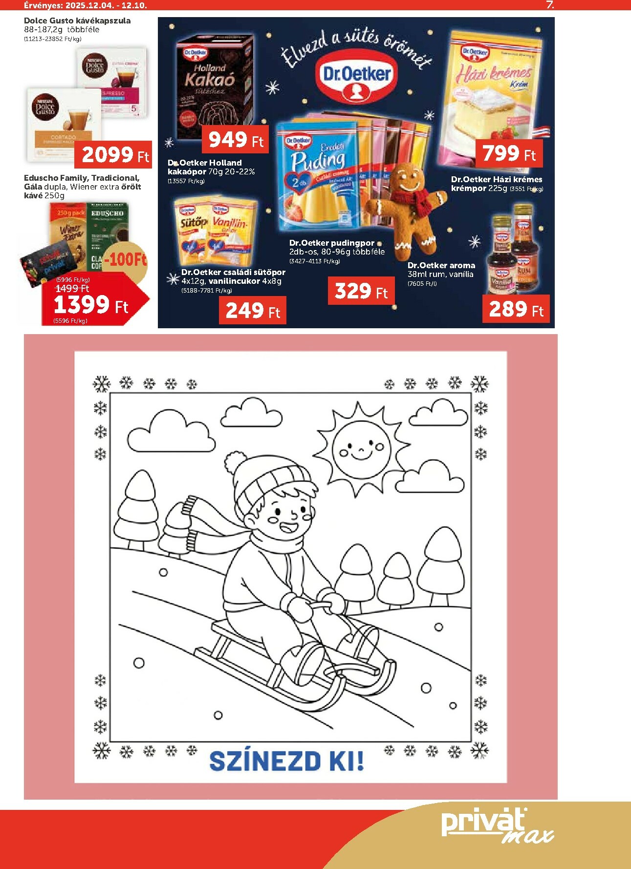 privat-elelmiszer - Privát Max akciós újság, érvényes 12.04. - 12.10. - page: 7