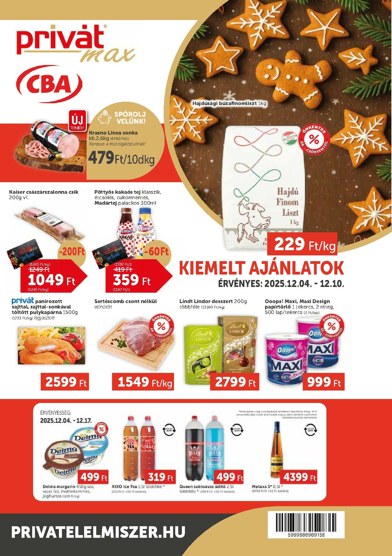 privat-elelmiszer - Privát Max akciós újság, érvényes 12.04. - 12.10.