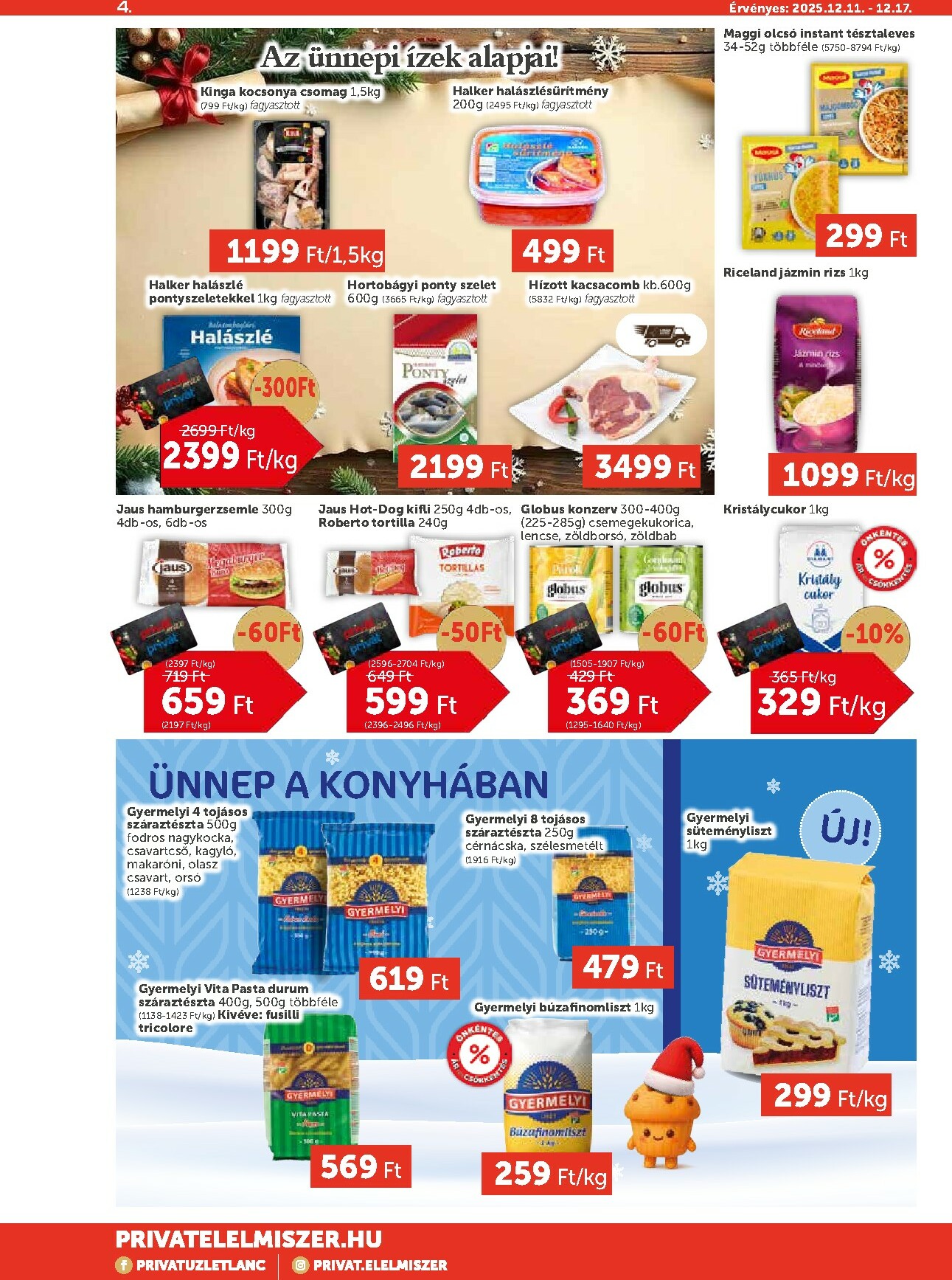 privat-elelmiszer - Privát Max akciós újság, érvényes 12.11. - 12.17. - page: 4