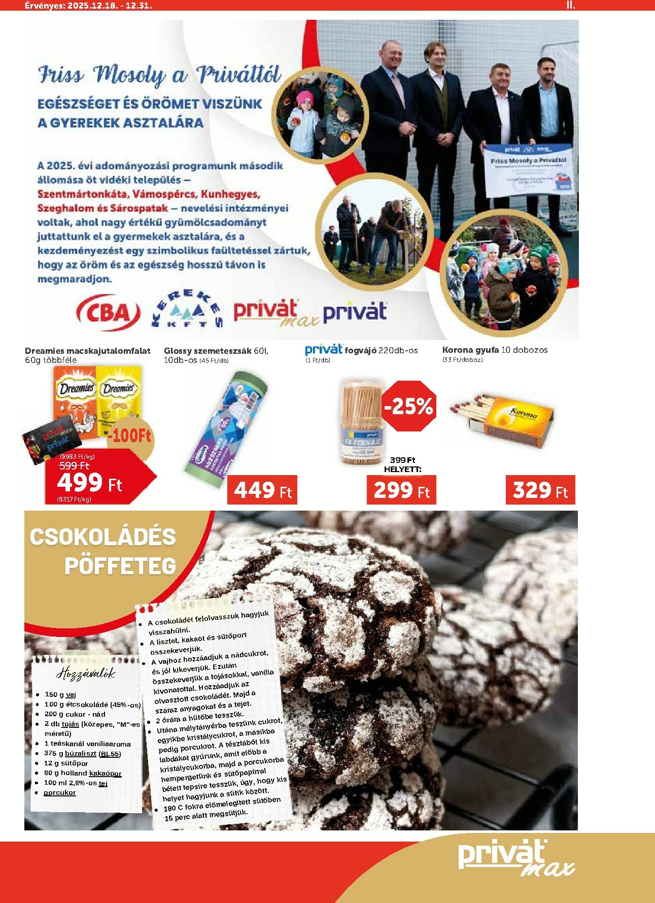 privat-elelmiszer - Privát Max akciós újság, érvényes 12.18. - 12.31. - page: 11