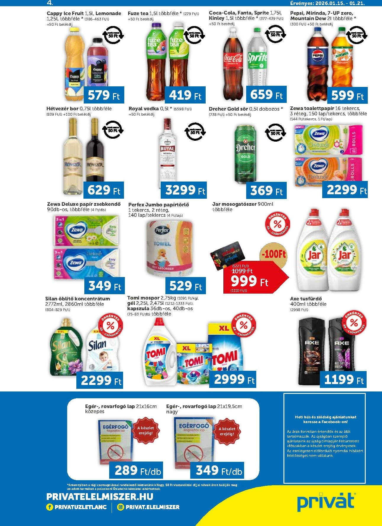 privat-elelmiszer - Privát akciós újság, érvényes 01.15. - 01.21. - page: 4