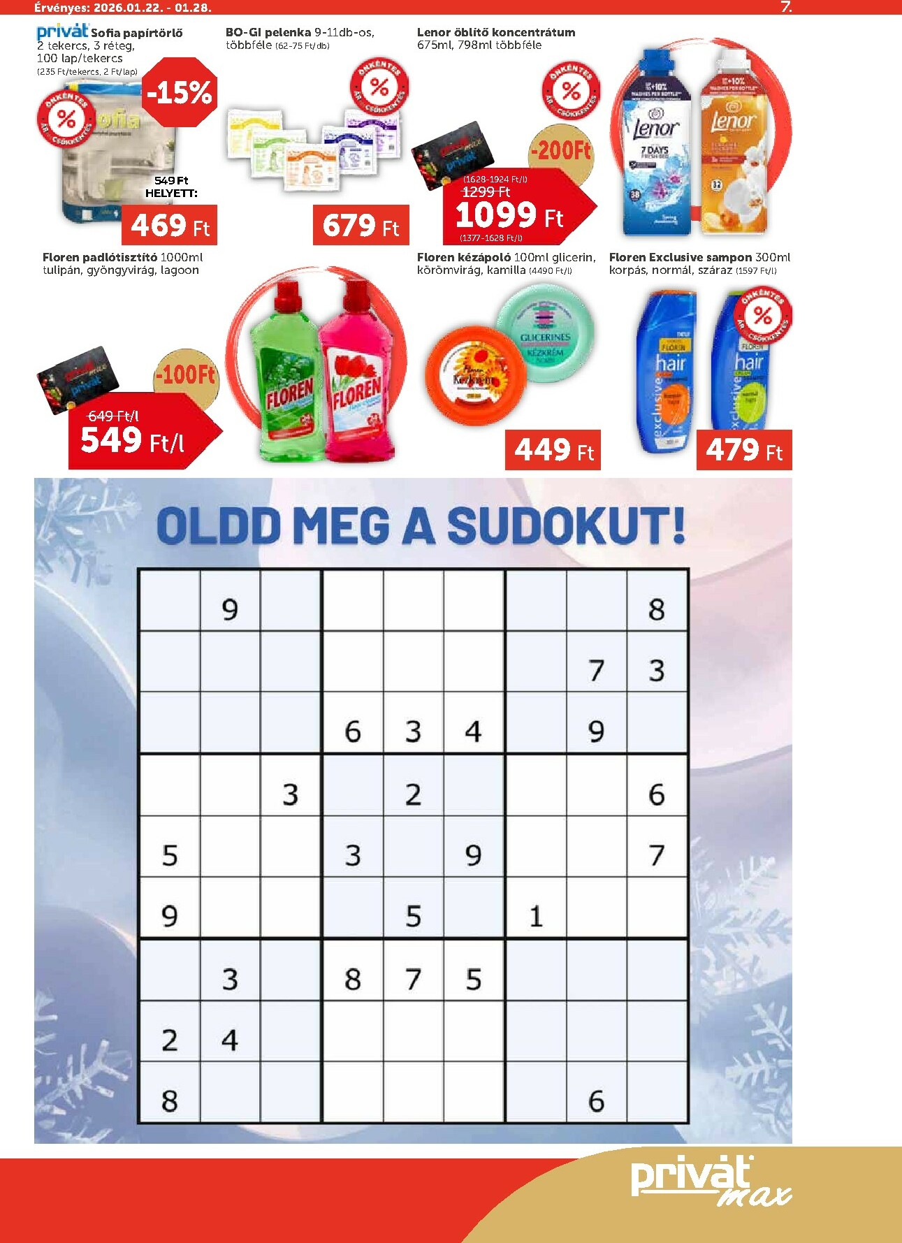privat-elelmiszer - Privát Max akciós újság, érvényes 01.22. - 01.28. - page: 7