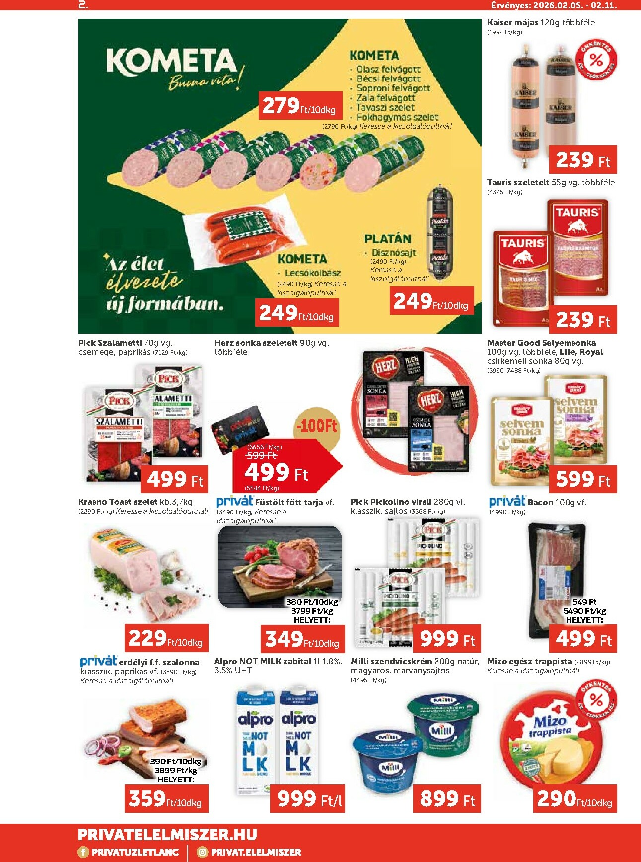 privat-elelmiszer - Privát Max akciós újság, érvényes 2026.02.05. - 2026.02.11. - page: 2