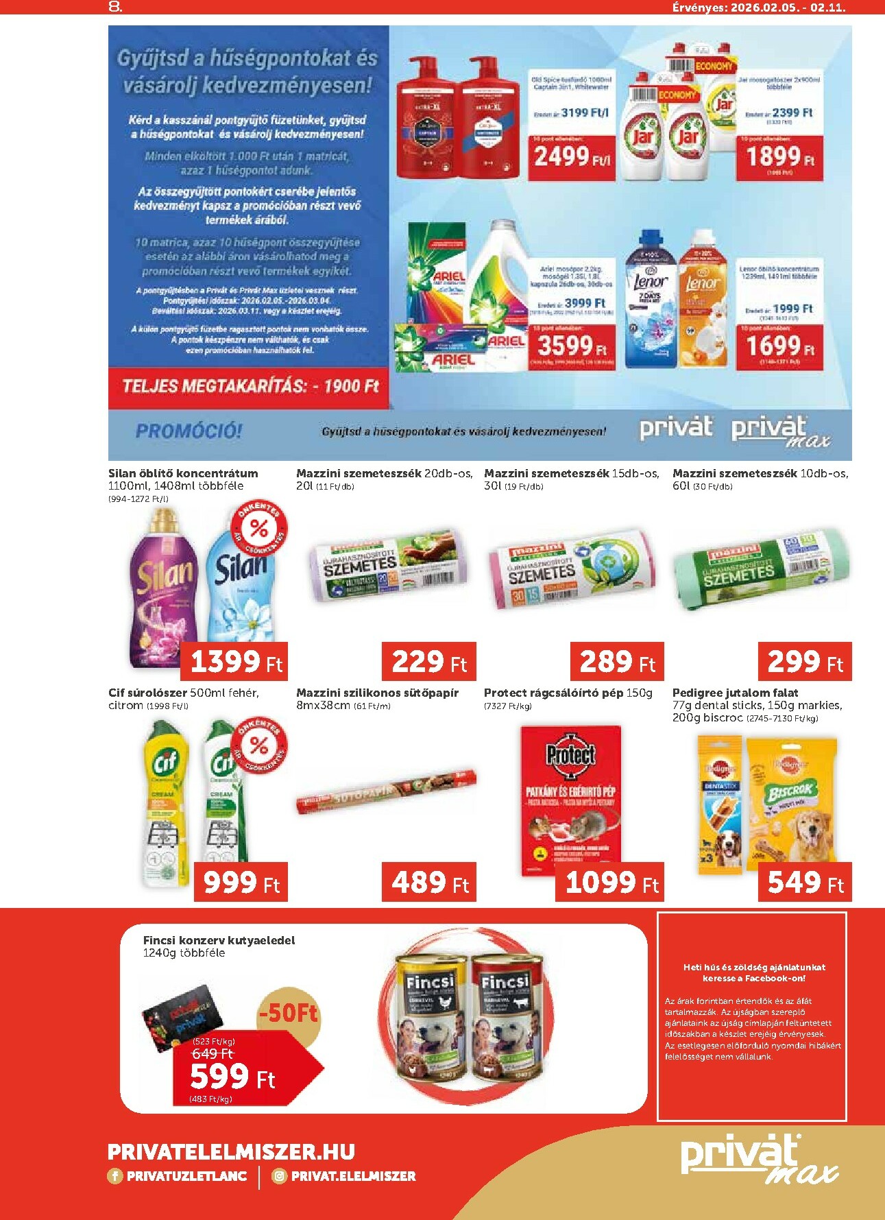 privat-elelmiszer - Privát Max akciós újság, érvényes 2026.02.05. - 2026.02.11. - page: 8