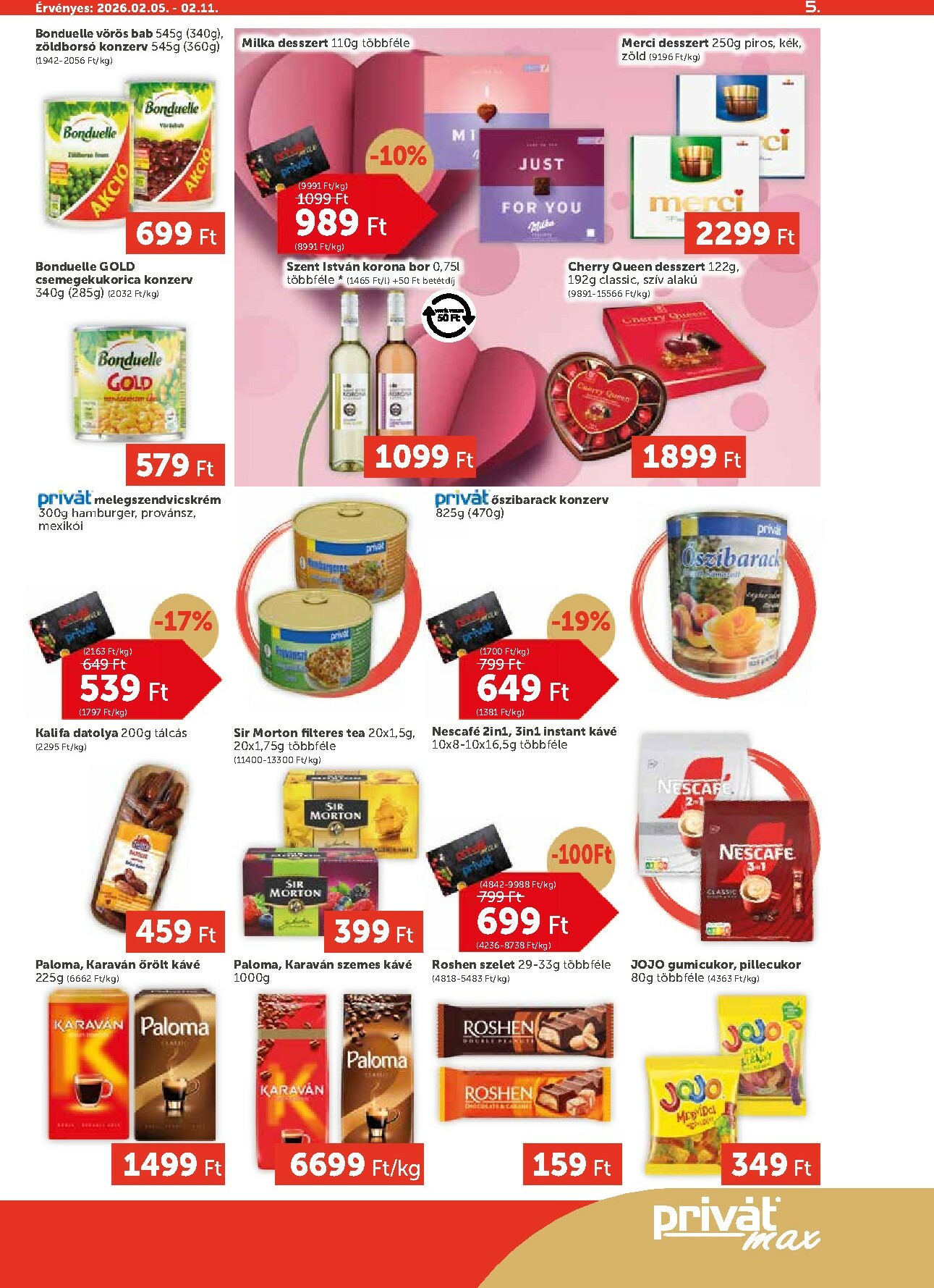 privat-elelmiszer - Privát Max akciós újság, érvényes 2026.02.05. - 2026.02.11. - page: 5