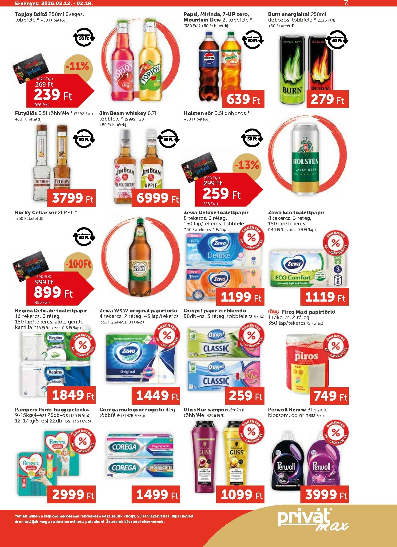 privat-elelmiszer - Privát Max akciós újság, érvényes 2026.02.12. - 2026.02.18. - page: 7