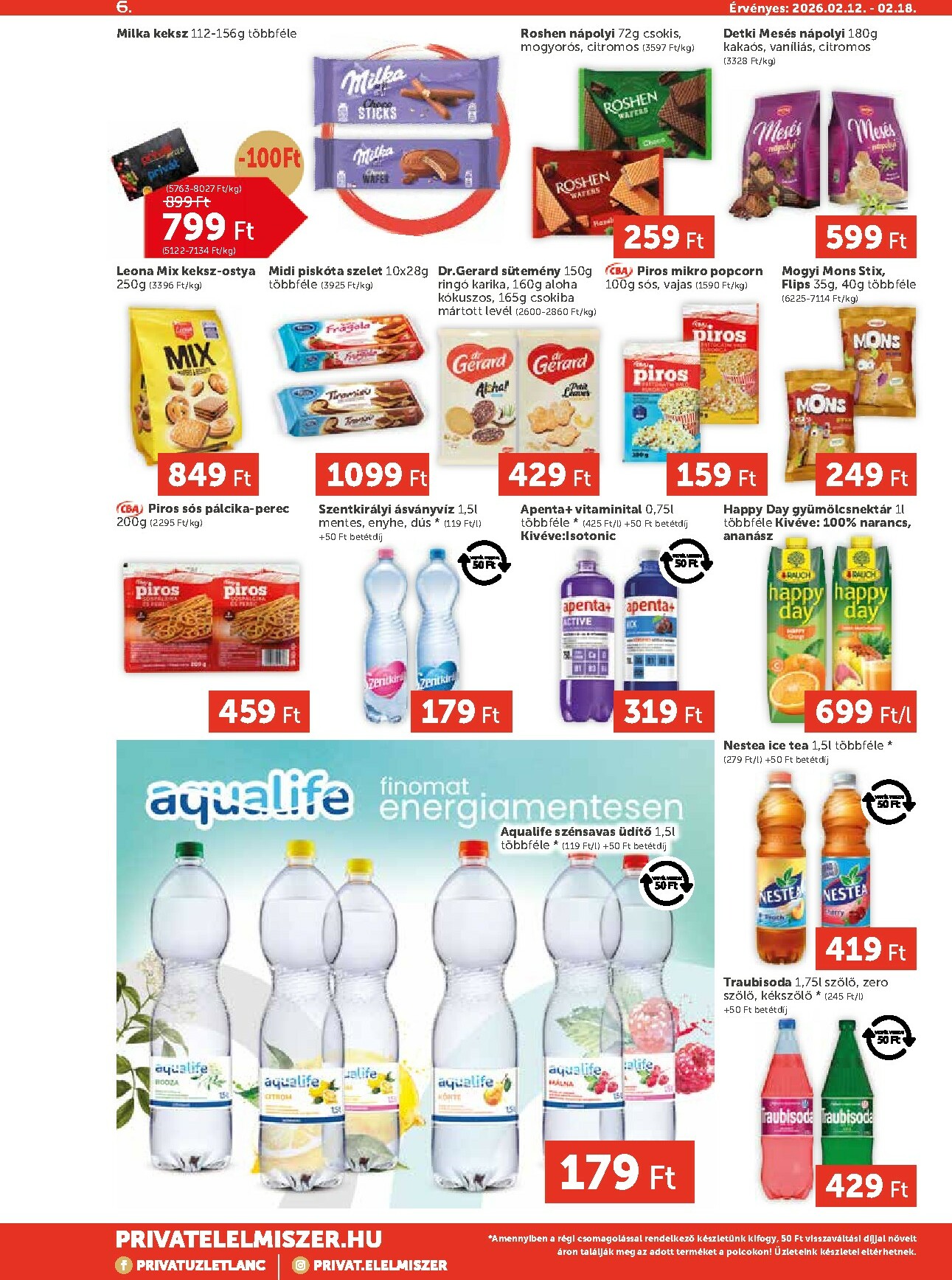 privat-elelmiszer - Privát Max akciós újság, érvényes 2026.02.12. - 2026.02.18. - page: 6