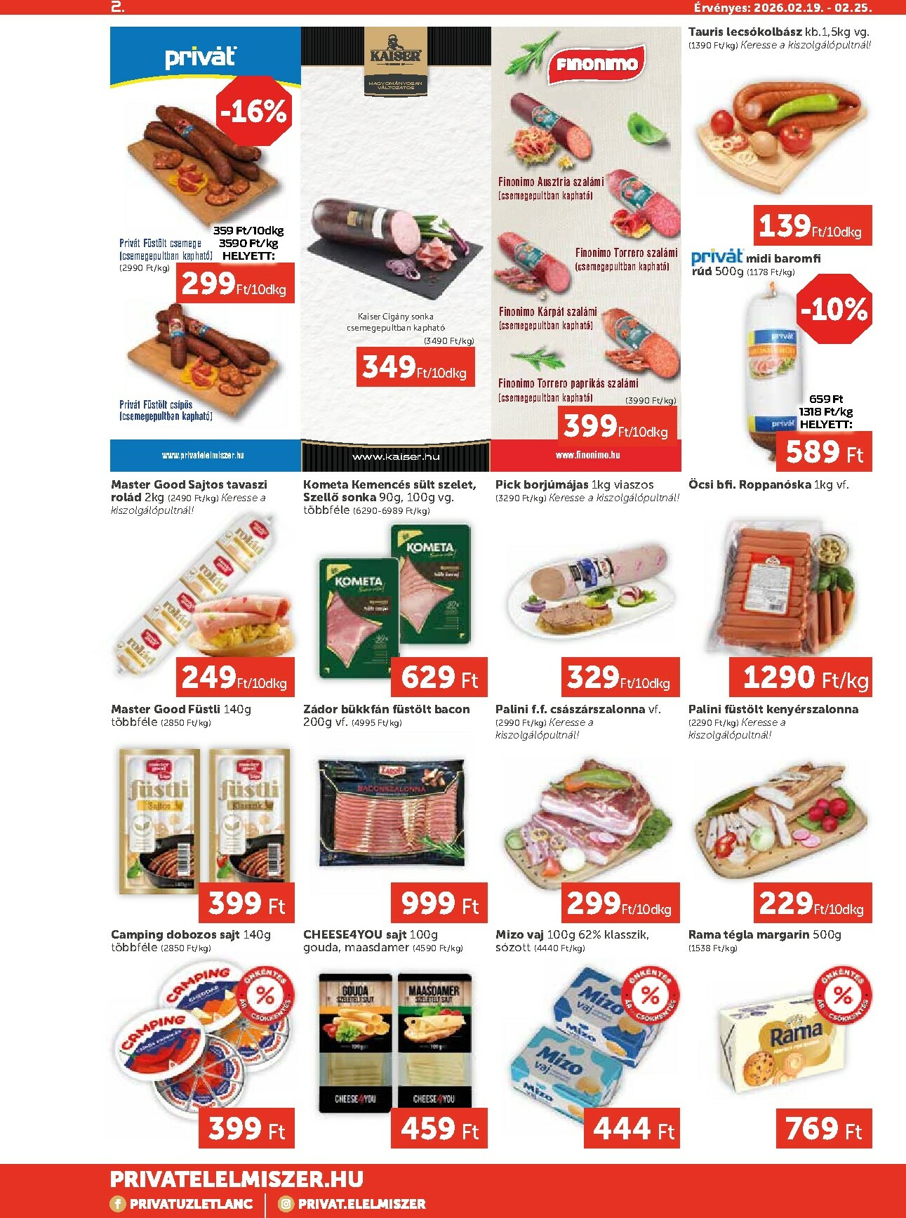 privat-elelmiszer - Privát Max akciós újság, érvényes 2026.02.19. - 2026.02.25. - page: 2