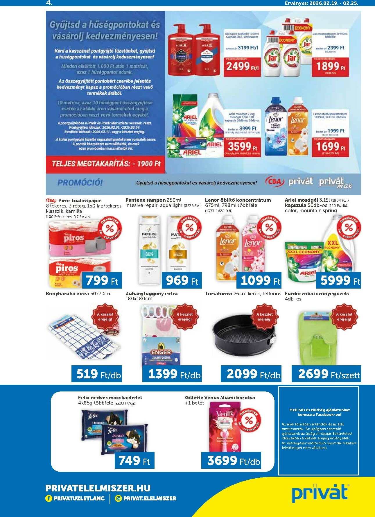 privat-elelmiszer - Privát akciós újság, érvényes 2026.02.19. - 2026.02.25. - page: 4