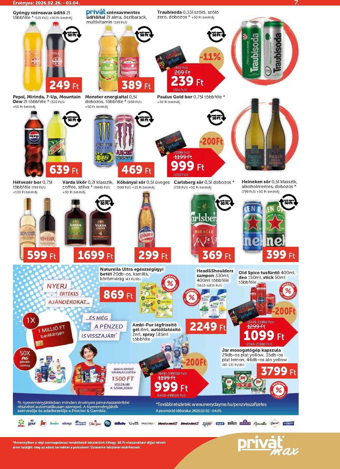 privat-elelmiszer - Privát Max akciós újság, érvényes 2026.02.26. - 2026.03.04. - page: 7