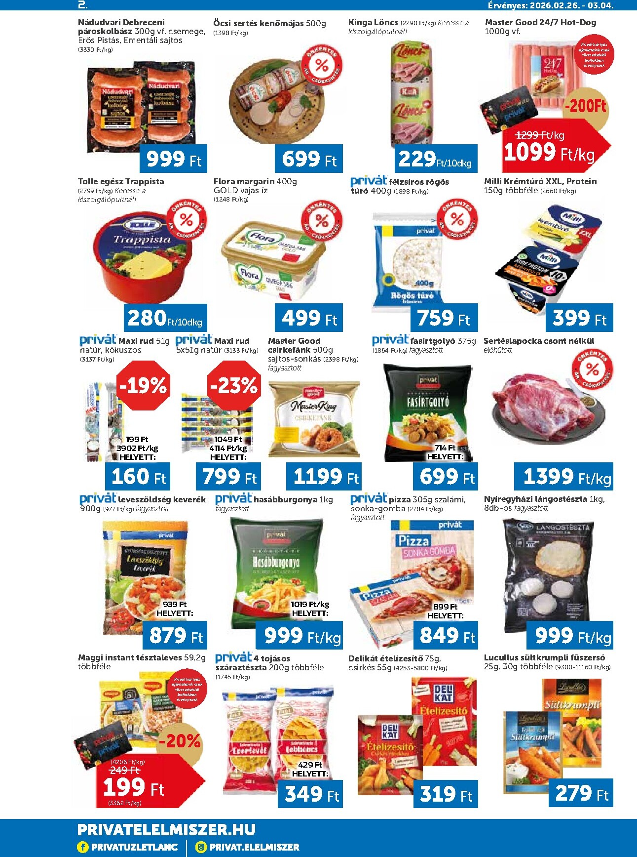 privat-elelmiszer - Privát akciós újság, érvényes 2026.02.26. - 2026.03.04. - page: 2