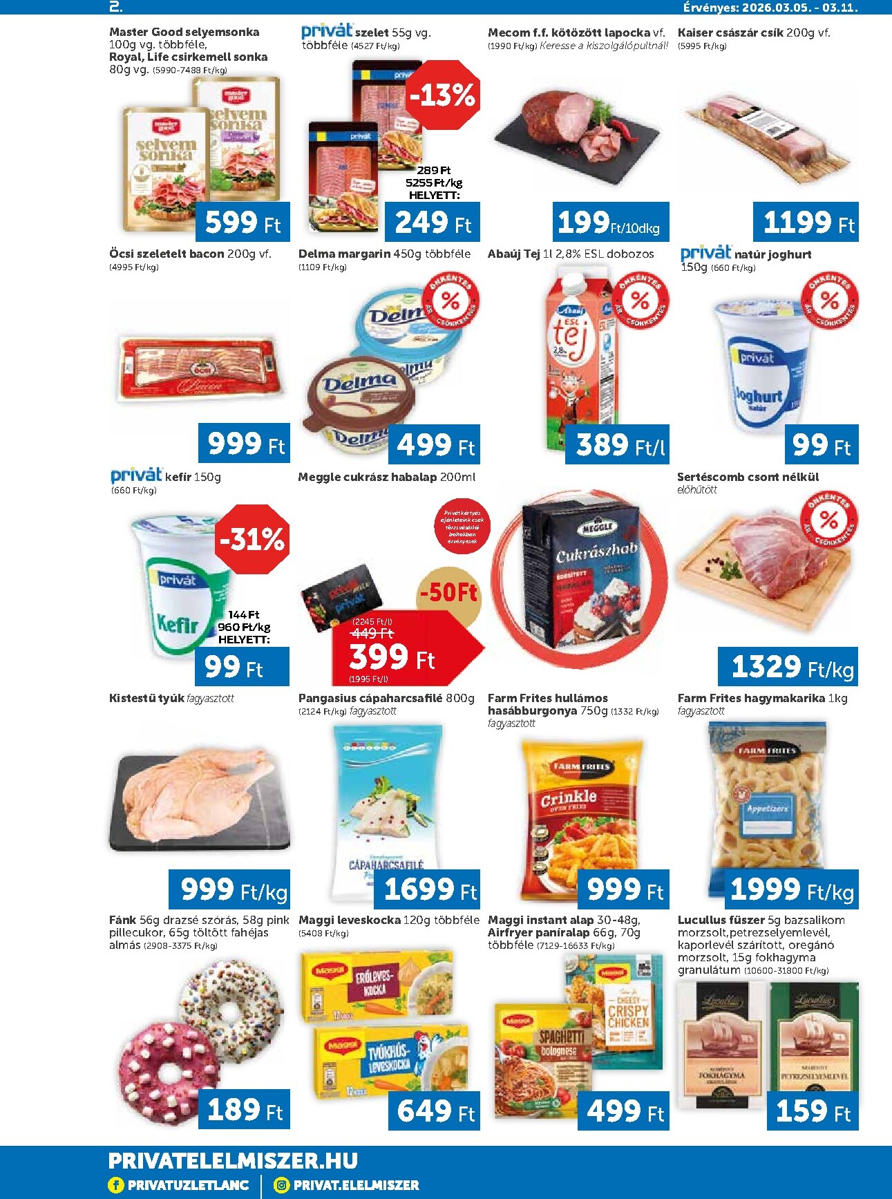 privat-elelmiszer - Privát akciós újság, érvényes 2026.03.05. - 2026.03.11. - page: 2