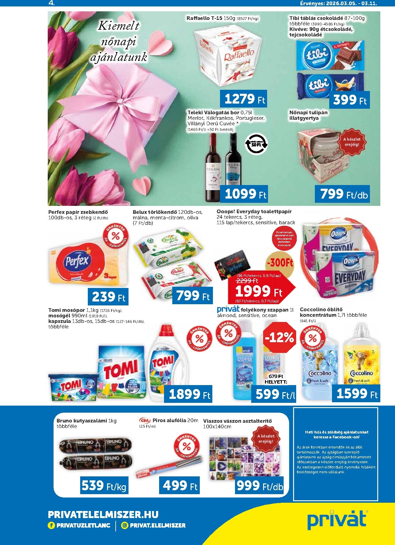 privat-elelmiszer - Privát akciós újság, érvényes 2026.03.05. - 2026.03.11. - page: 4