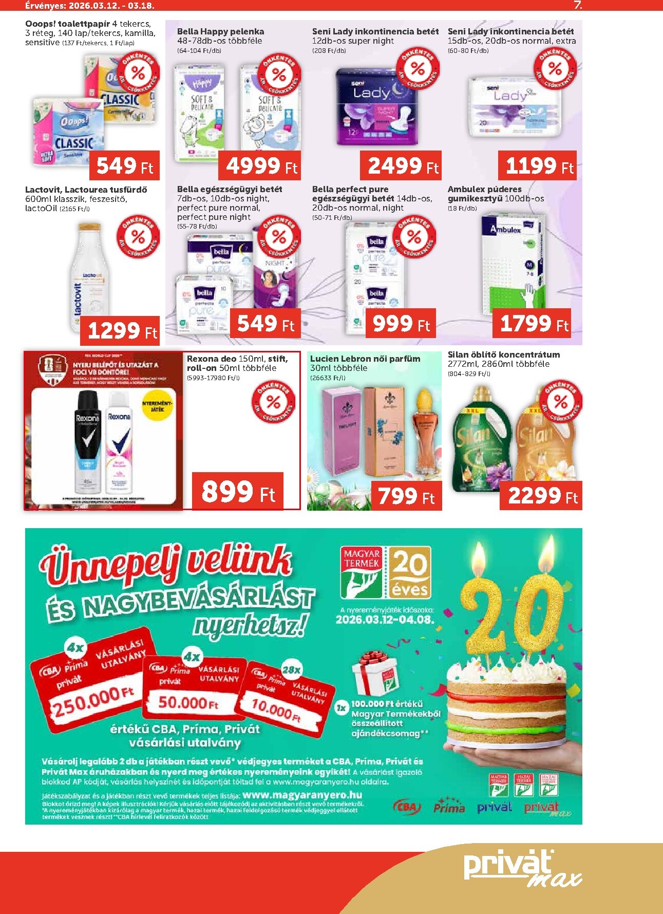 privat-elelmiszer - Privát Max akciós újság, érvényes 2026.03.12. - 2026.03.18. - page: 7
