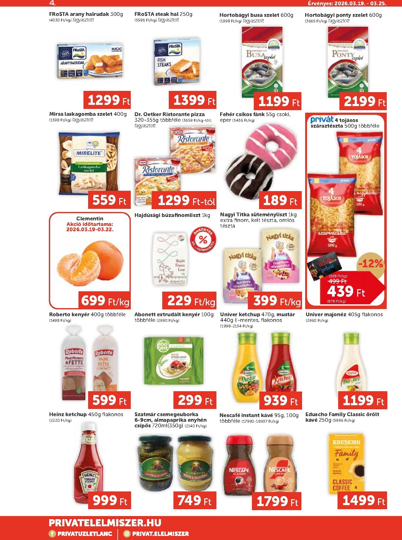 privat-elelmiszer - Privát Max akciós újság, érvényes 2026.03.19. - 2026.03.25. - page: 4