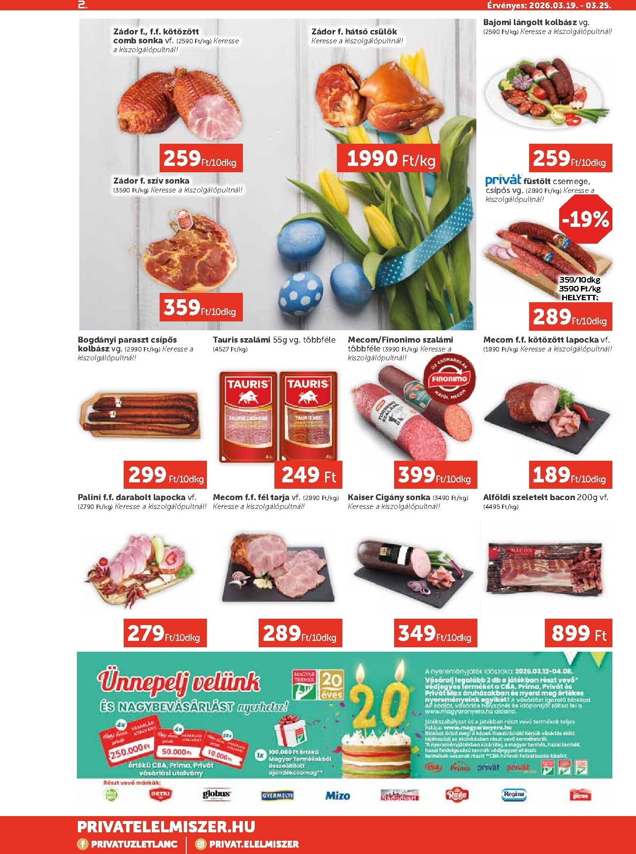 privat-elelmiszer - Privát Max akciós újság, érvényes 2026.03.19. - 2026.03.25. - page: 2