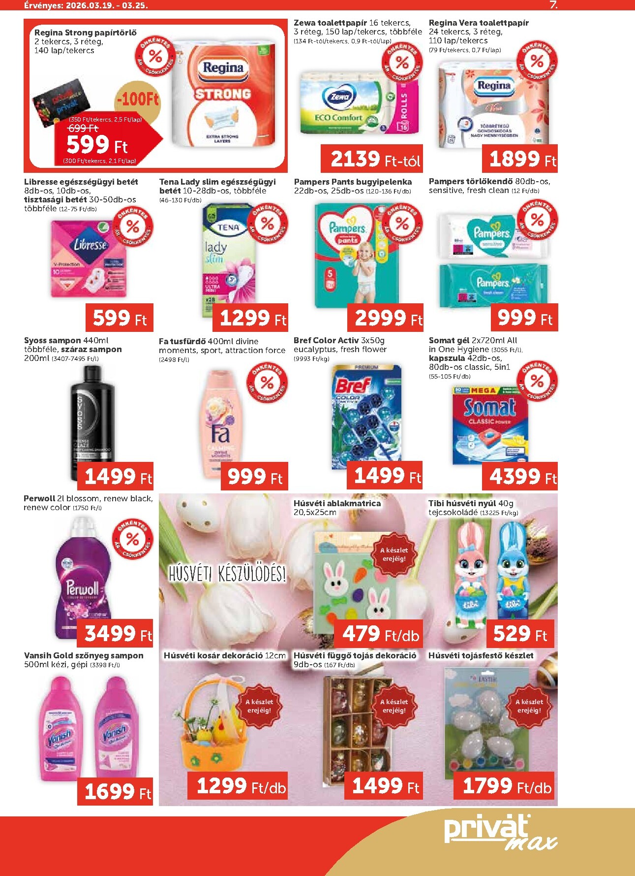 privat-elelmiszer - Privát Max akciós újság, érvényes 2026.03.19. - 2026.03.25. - page: 7