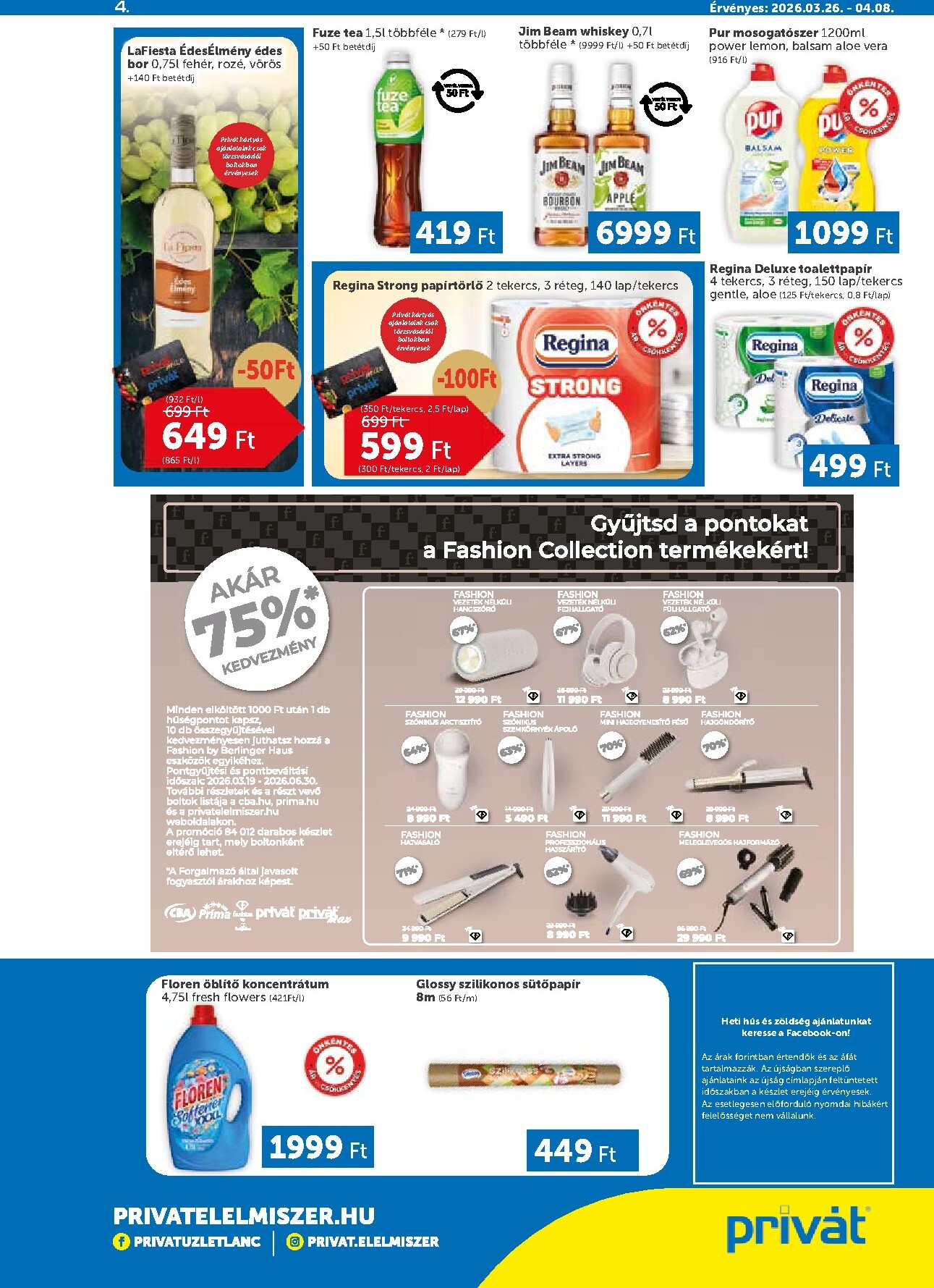 privat-elelmiszer - Privát akciós újság, érvényes 2026.03.26. - 2026.04.08. - page: 4