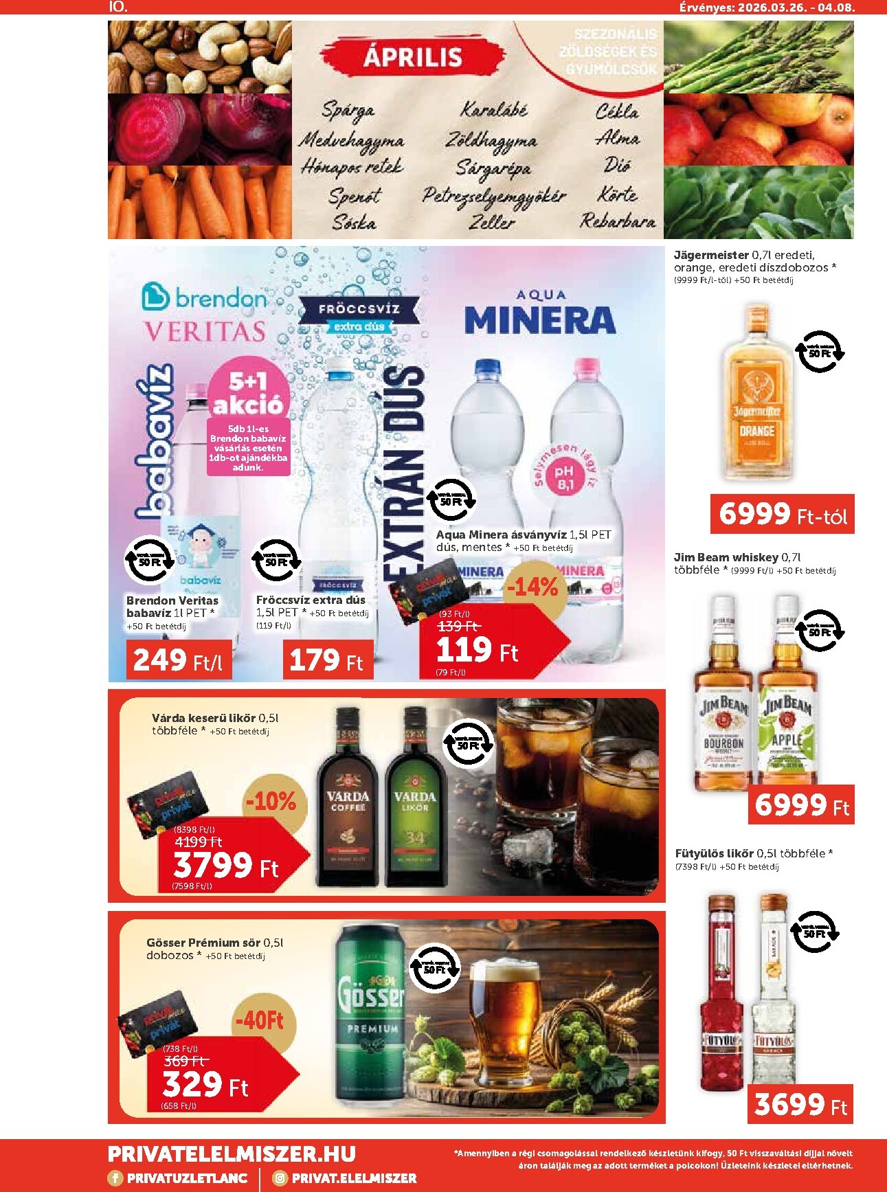 privat-elelmiszer - Privát Max akciós újság, érvényes 2026.03.26. - 2026.04.08. - page: 10