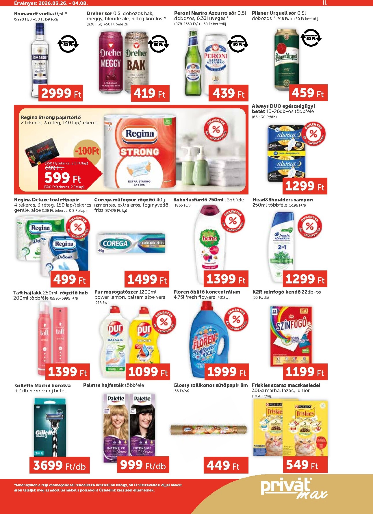privat-elelmiszer - Privát Max akciós újság, érvényes 2026.03.26. - 2026.04.08. - page: 11