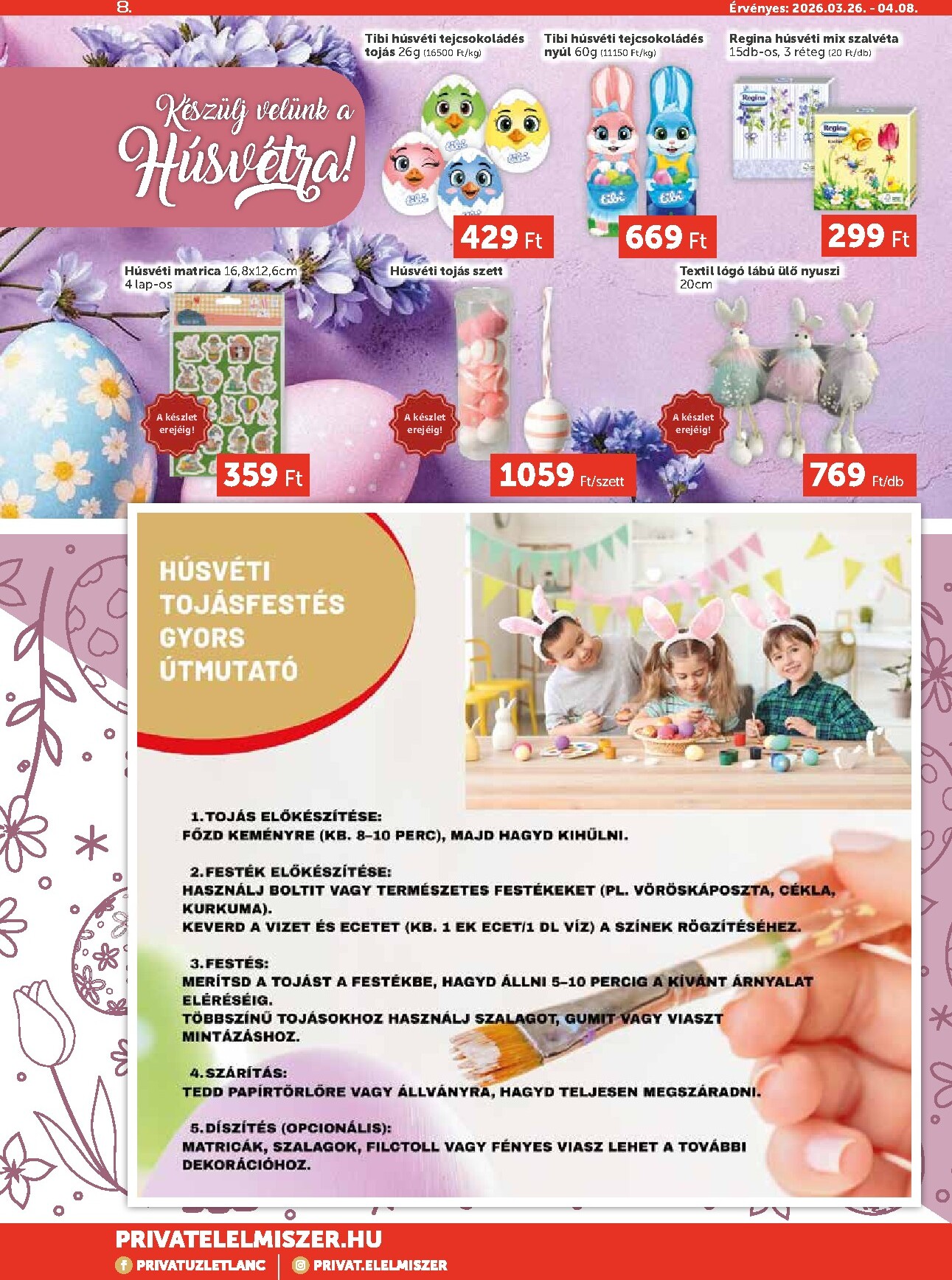 privat-elelmiszer - Privát Max akciós újság, érvényes 2026.03.26. - 2026.04.08. - page: 8
