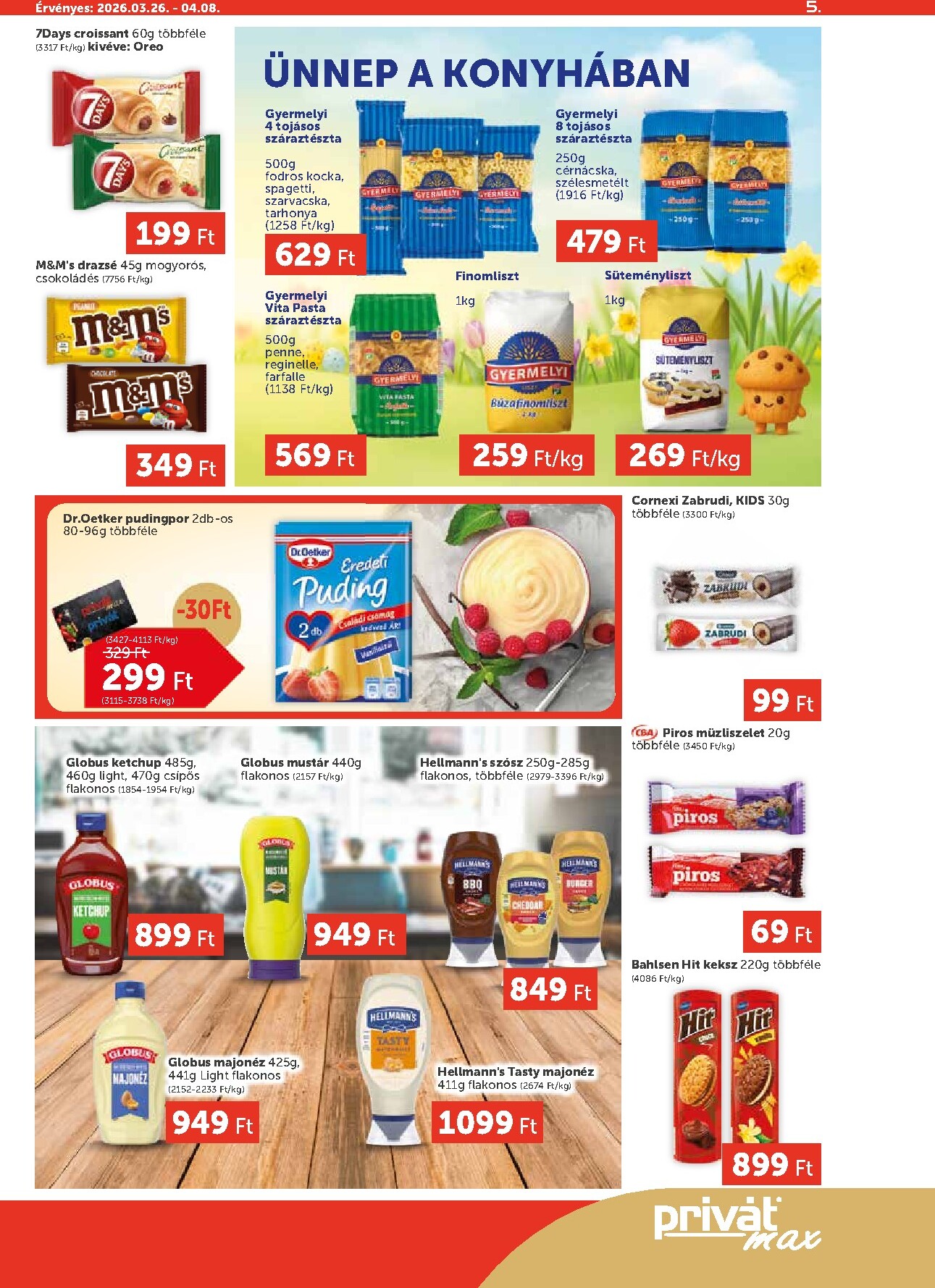 privat-elelmiszer - Privát Max akciós újság, érvényes 2026.03.26. - 2026.04.08. - page: 5