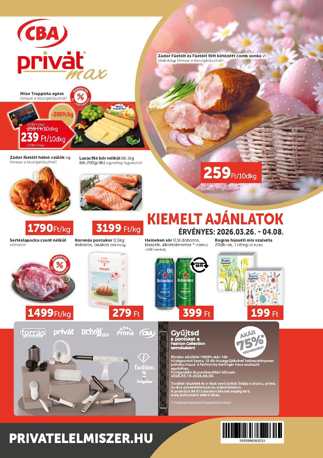 privat-elelmiszer - Privát Max akciós újság, érvényes 2026.03.26. - 2026.04.08. - page: 1