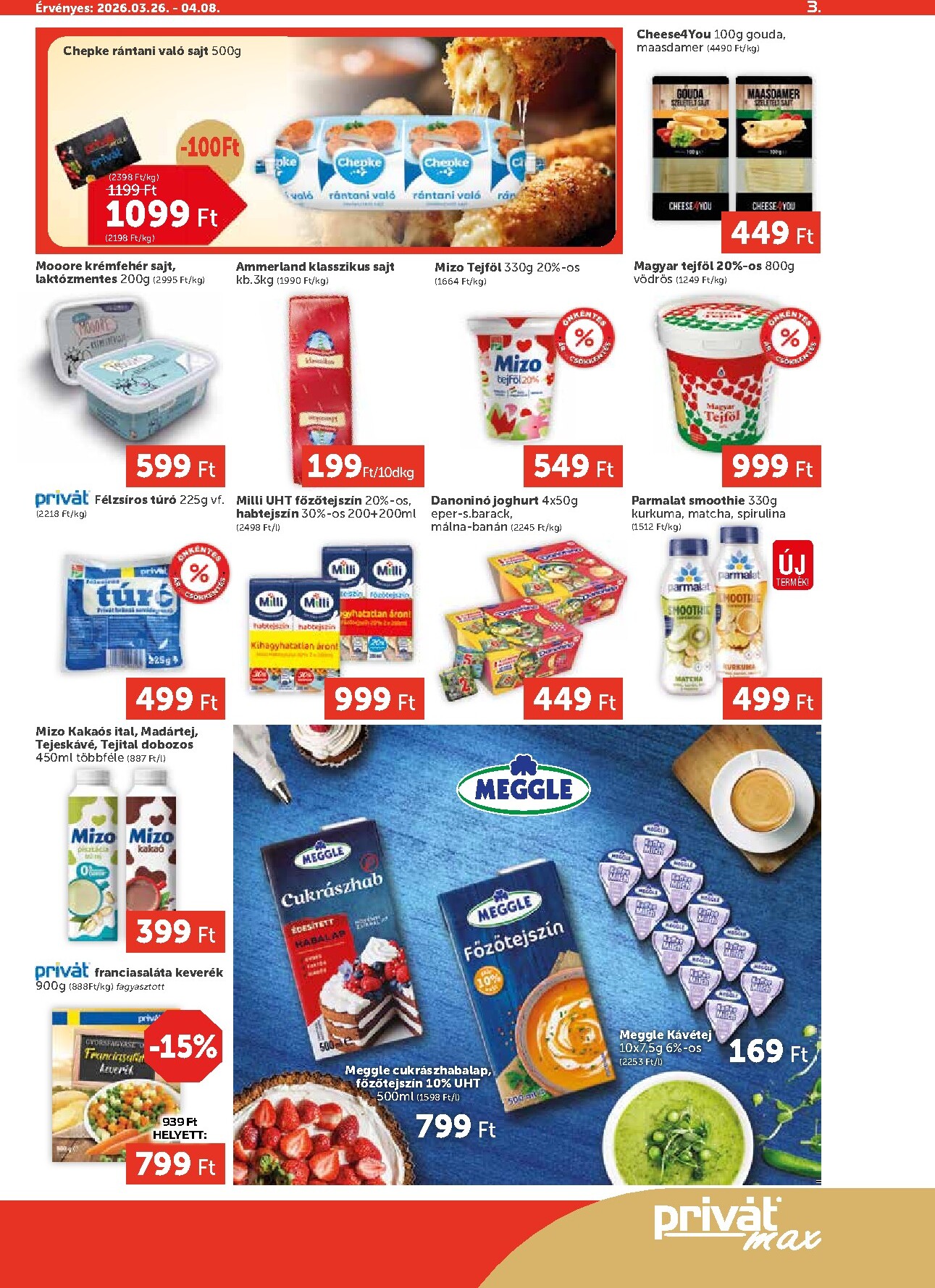 privat-elelmiszer - Privát Max akciós újság, érvényes 2026.03.26. - 2026.04.08. - page: 3