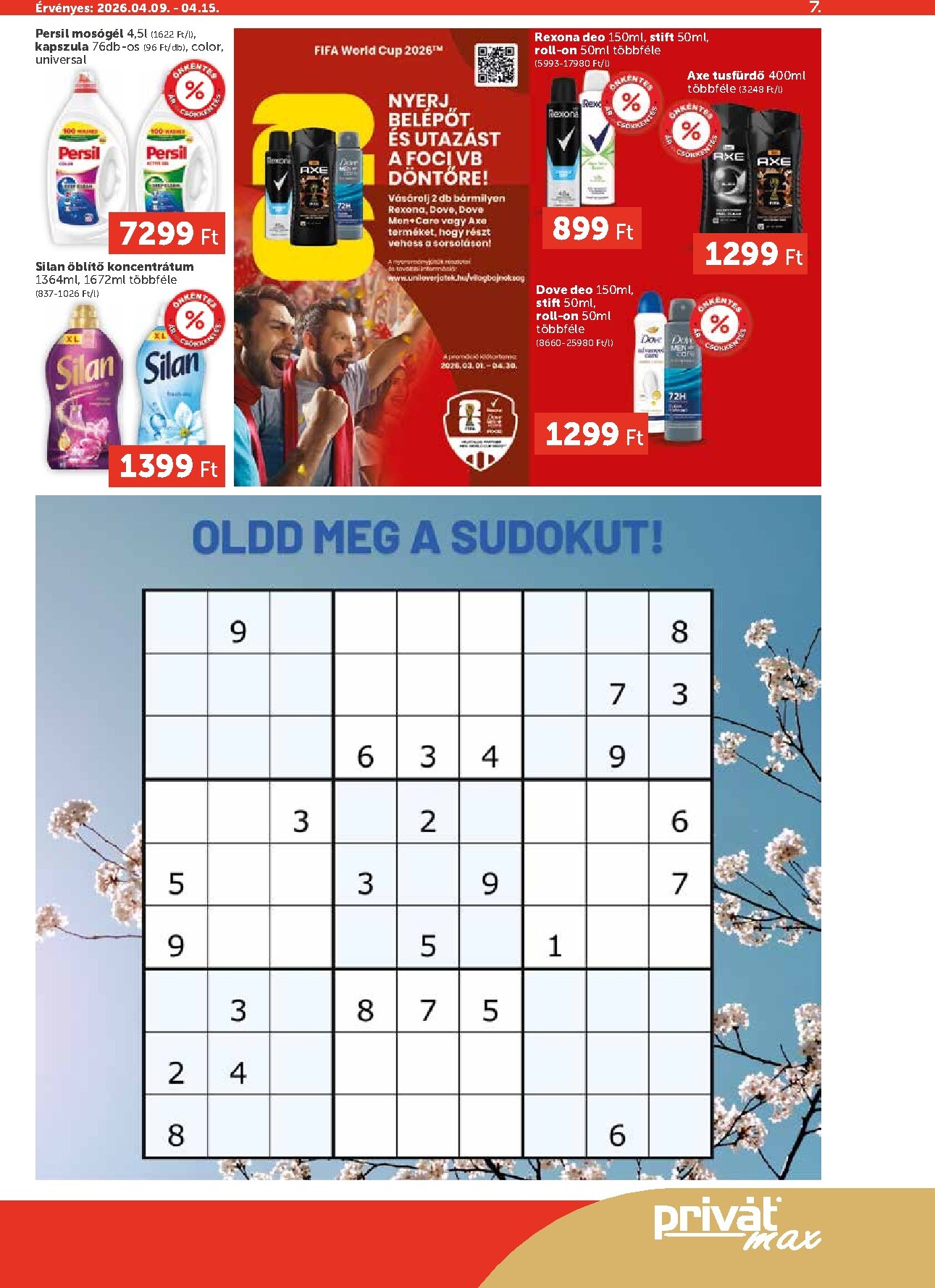 privat-elelmiszer - Privát Max akciós újság, érvényes 2026.04.09. - 2026.04.15. - page: 7