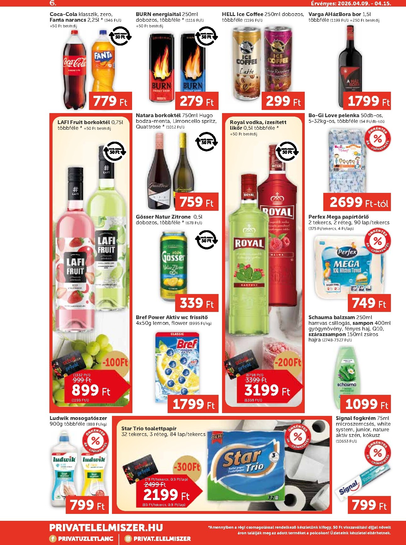 privat-elelmiszer - Privát Max akciós újság, érvényes 2026.04.09. - 2026.04.15. - page: 6