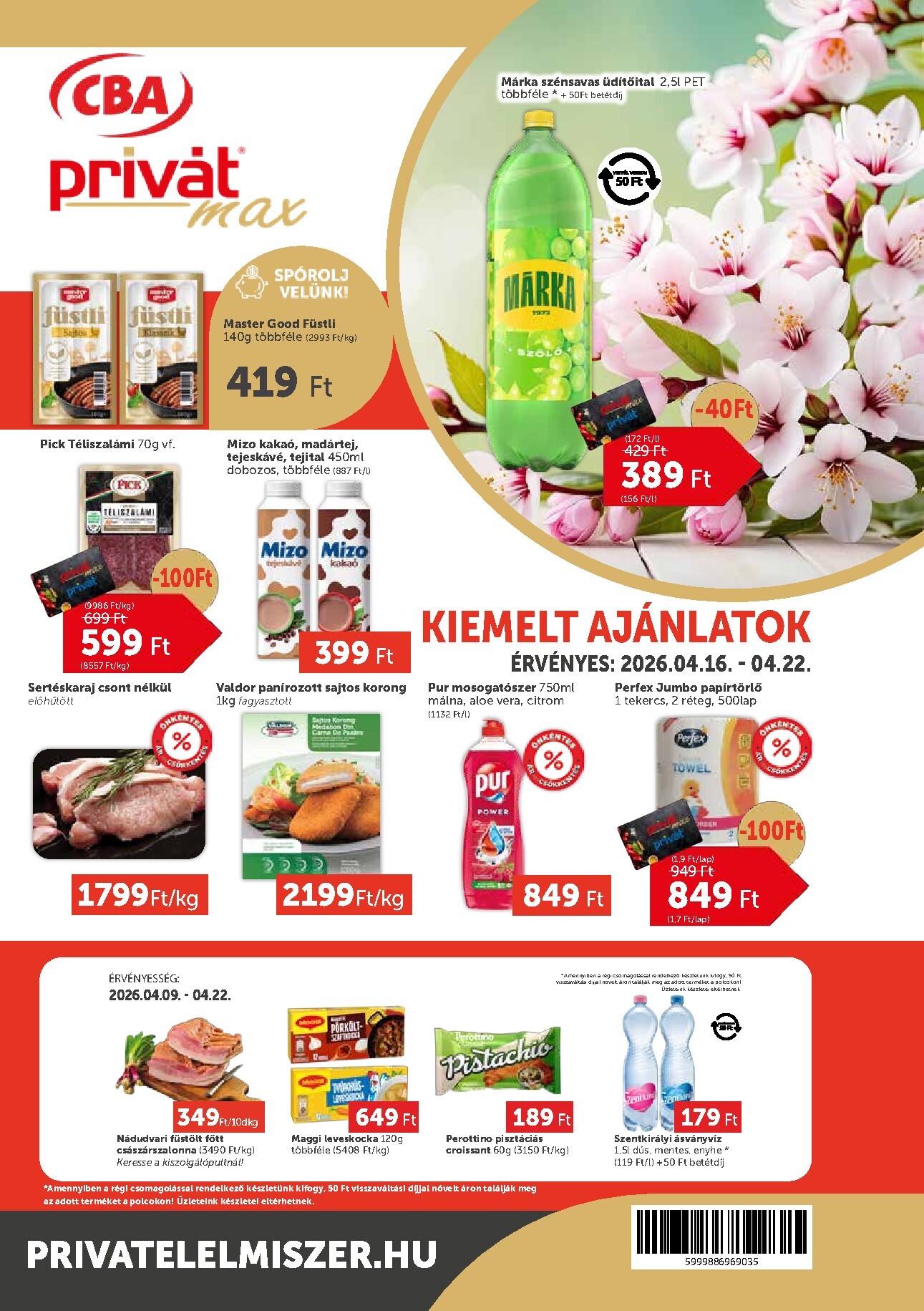 privat-elelmiszer - A jövőbeli Privát Max akciós újság csütörtöktől 2026.04.16.-tól szerdától 2026.04.22.-ig érvényes.