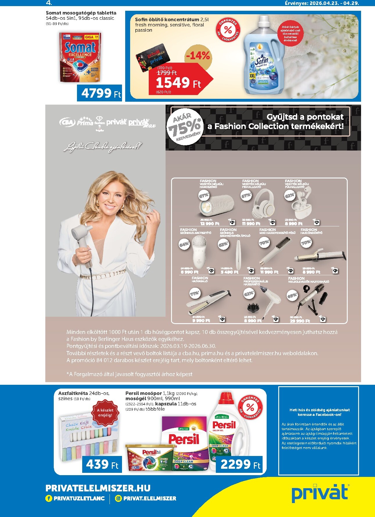 privat-elelmiszer - A jövőbeli Privát akciós újság csütörtöktől 2026.04.23.-tól szerdától 2026.04.29.-ig érvényes. - page: 4