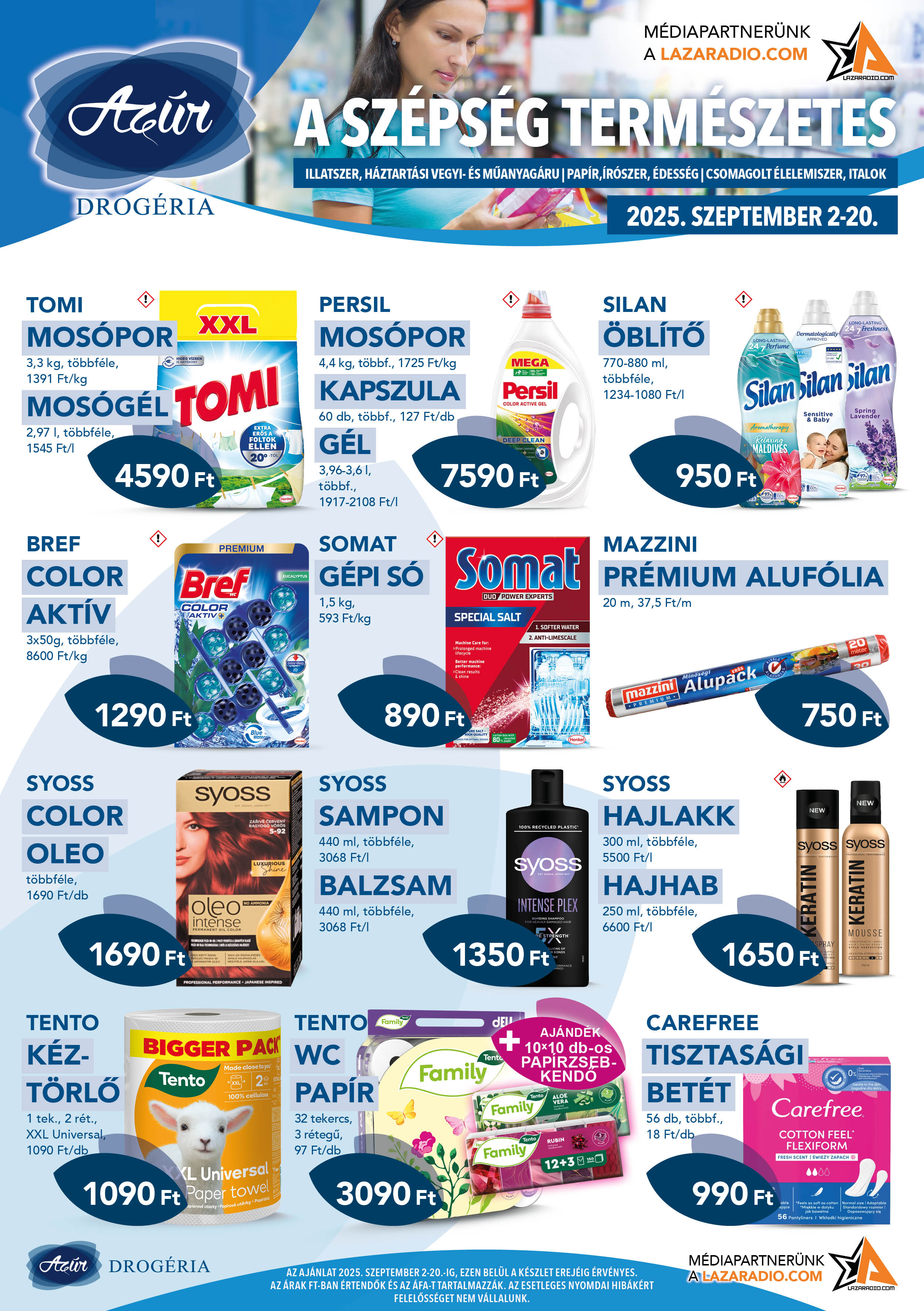 azur - Azúr akciós újság, érvényes 09.02. - 09.20. - page: 1